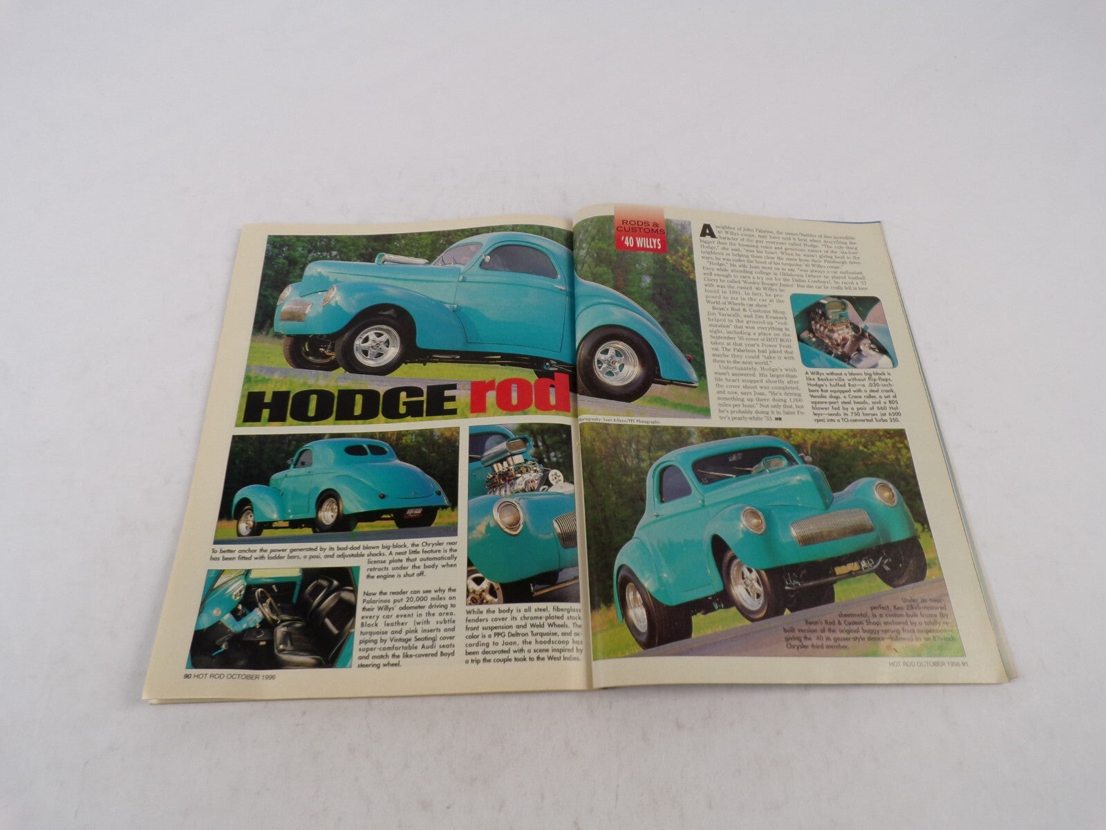 October 1996 Hot Rodding Magazine Win A '96 Chevy 350 Engine Custom Tips&Tricks
