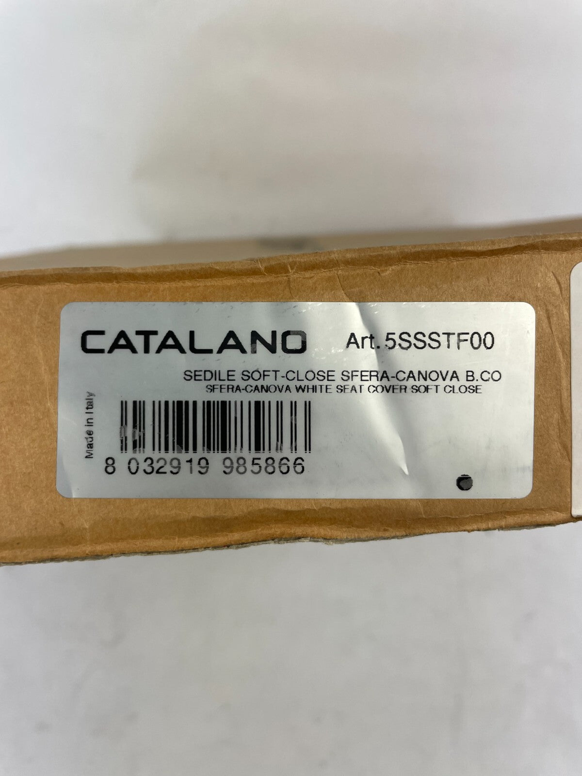 Catalano Canova Royal soft close toilet seat 5SSSTF00 white slimline WC cover