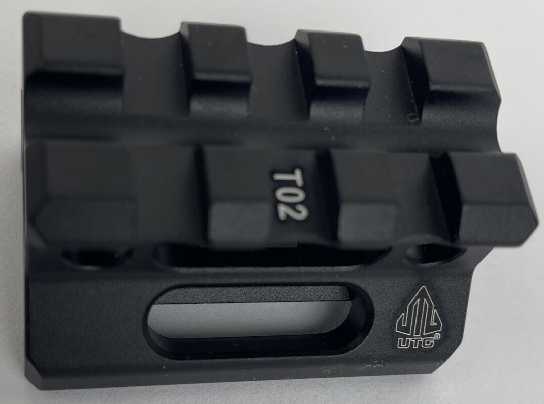 OEM UTG Super Slim 3 Slots Top Rail Picatinny Riser Mount, 0.75", Black