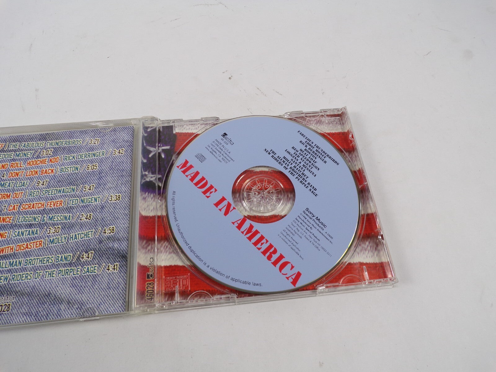 Made In America Molly Hatchet Reo Speedwagon Meat Loaf Boston Santana CD#48