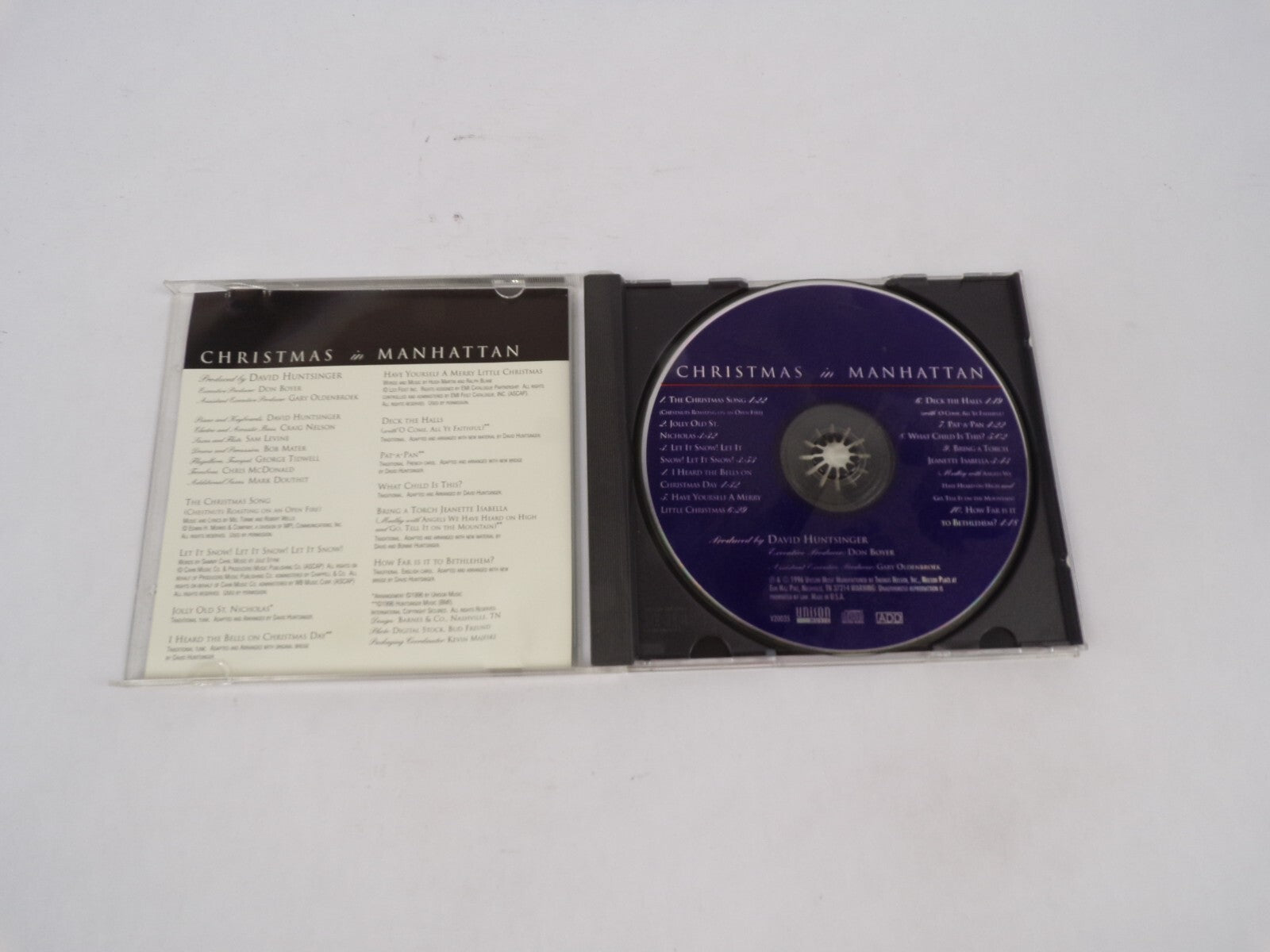 Christmas In Manhattan The Christmas Song Jolly Old St. Nicholas Let It CD#68