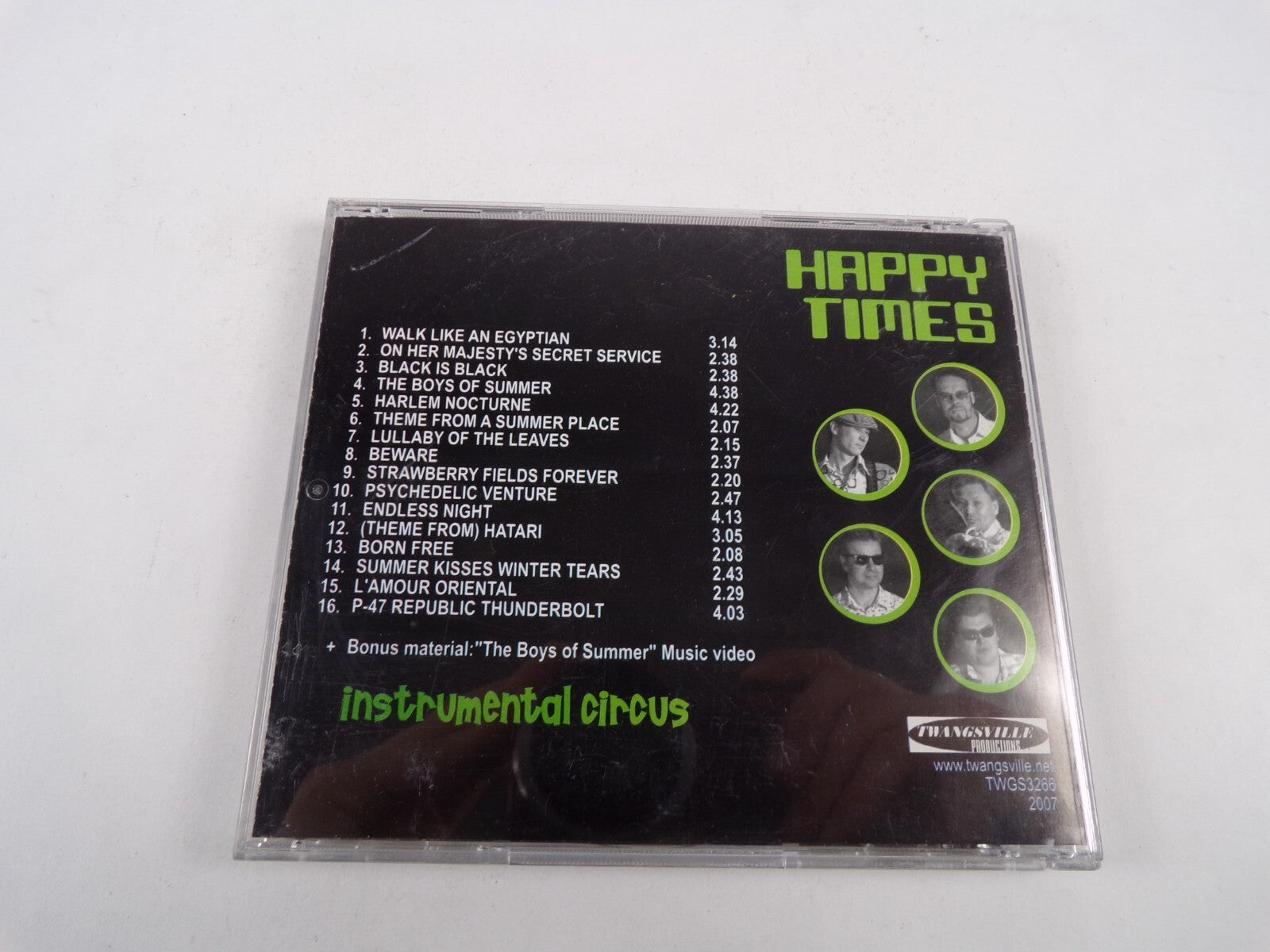 Happy Times Instrumental Circus Walk Like An Egyptian Black Is Black CD#10