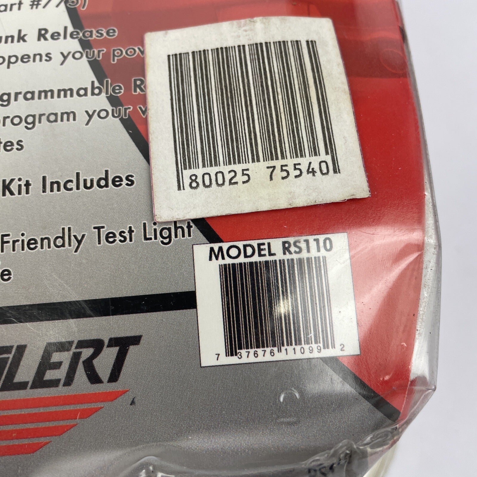 Alert Remote Vehicle Starter System model RS110 - NOS Sealed - Easy To Install
