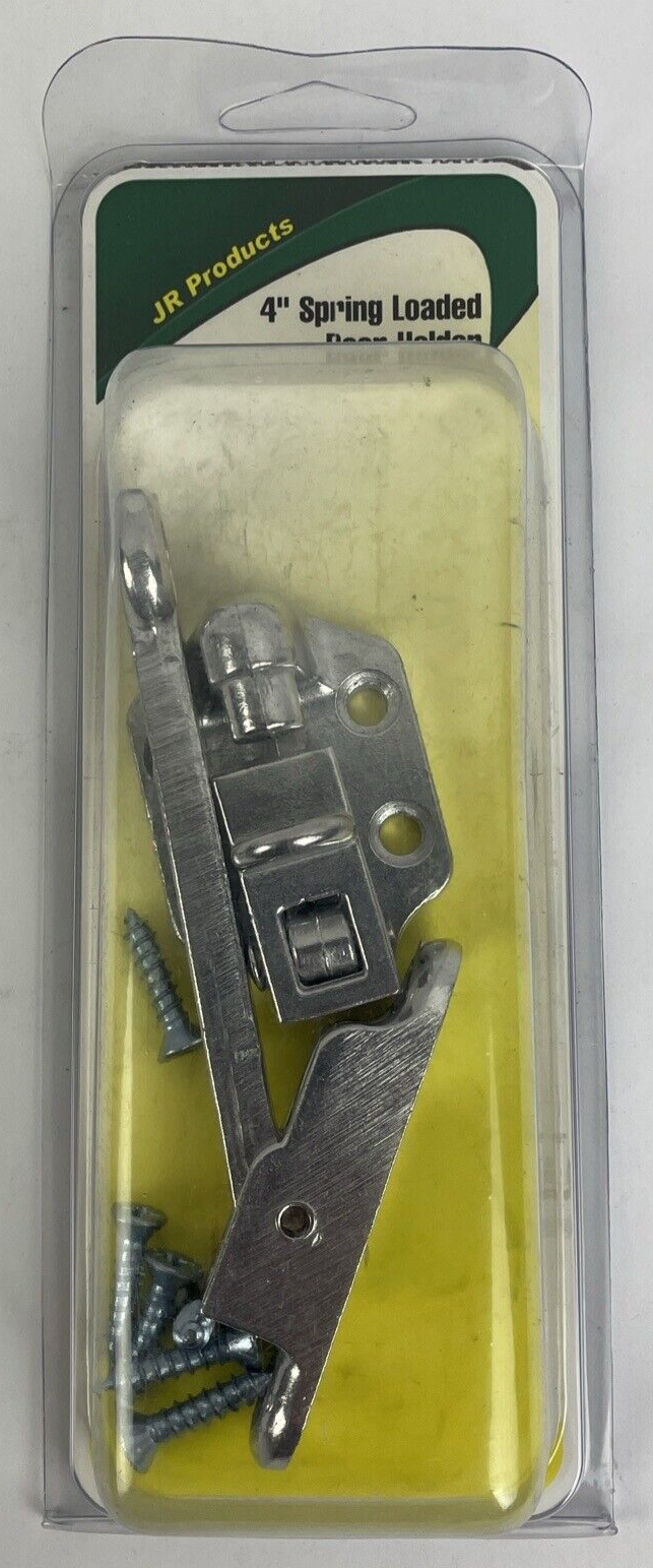 NEW JR Products 4 inch Spring Loaded Door Holder Die Cast Aluminum Part # 10345