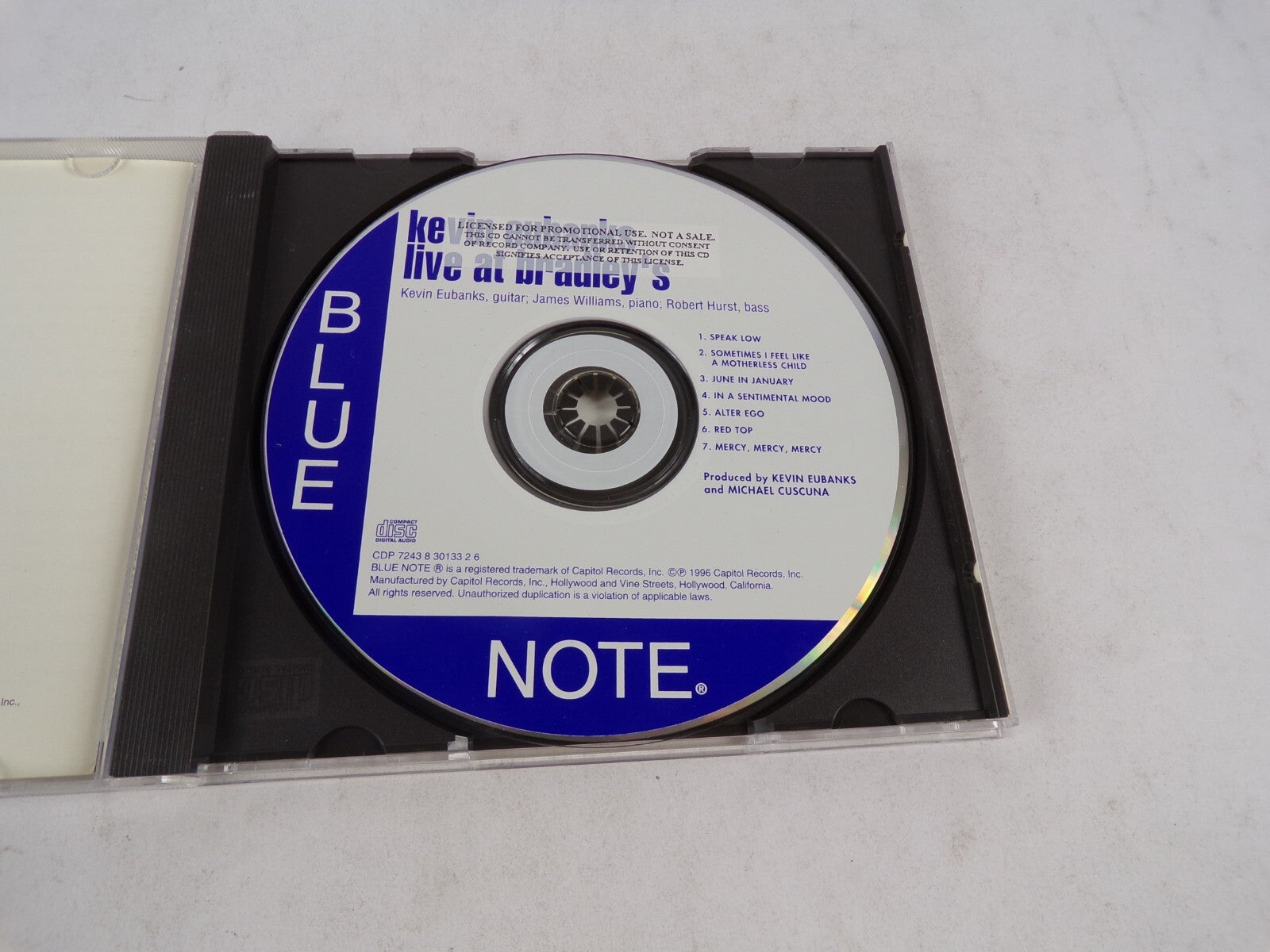 Kevin Eubanks Live At Bradley's With James Williams & Robert Hurst Bradley CD#22