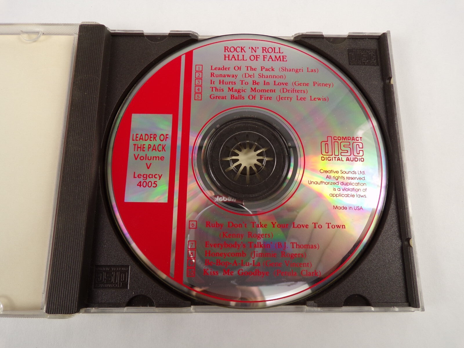 Leader Of The Pack Rock n Rool Hall Of Fame Vol 5 Leader Of The Pack CD#54