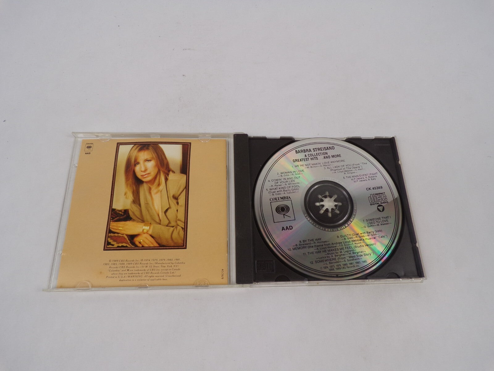 Barbra Streisand A Collection Greatest Hits And More We're Not Makin' Love CD#70