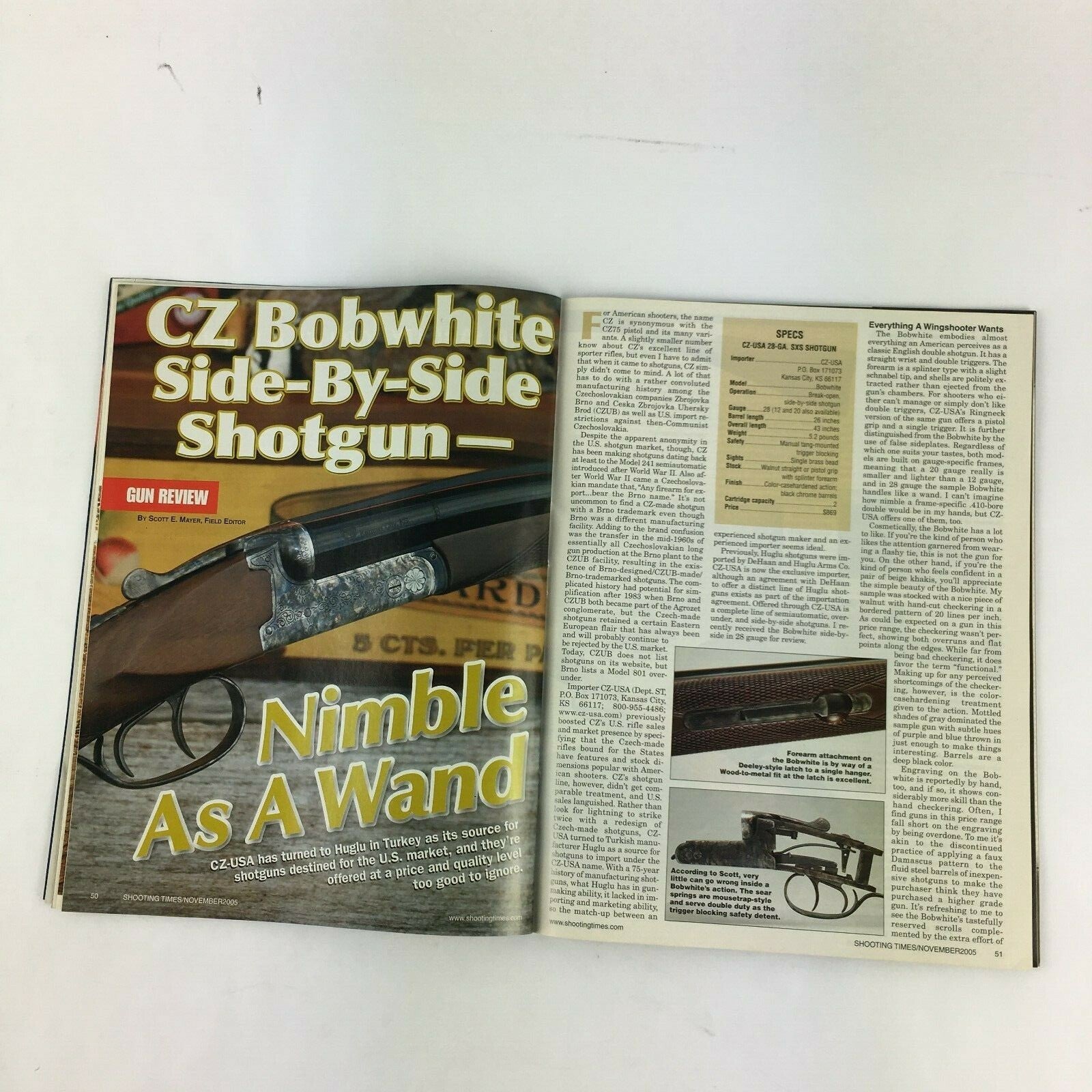 November 2005 Shooting Times Magazine ARs & Long-Range Accuracy The .30-30