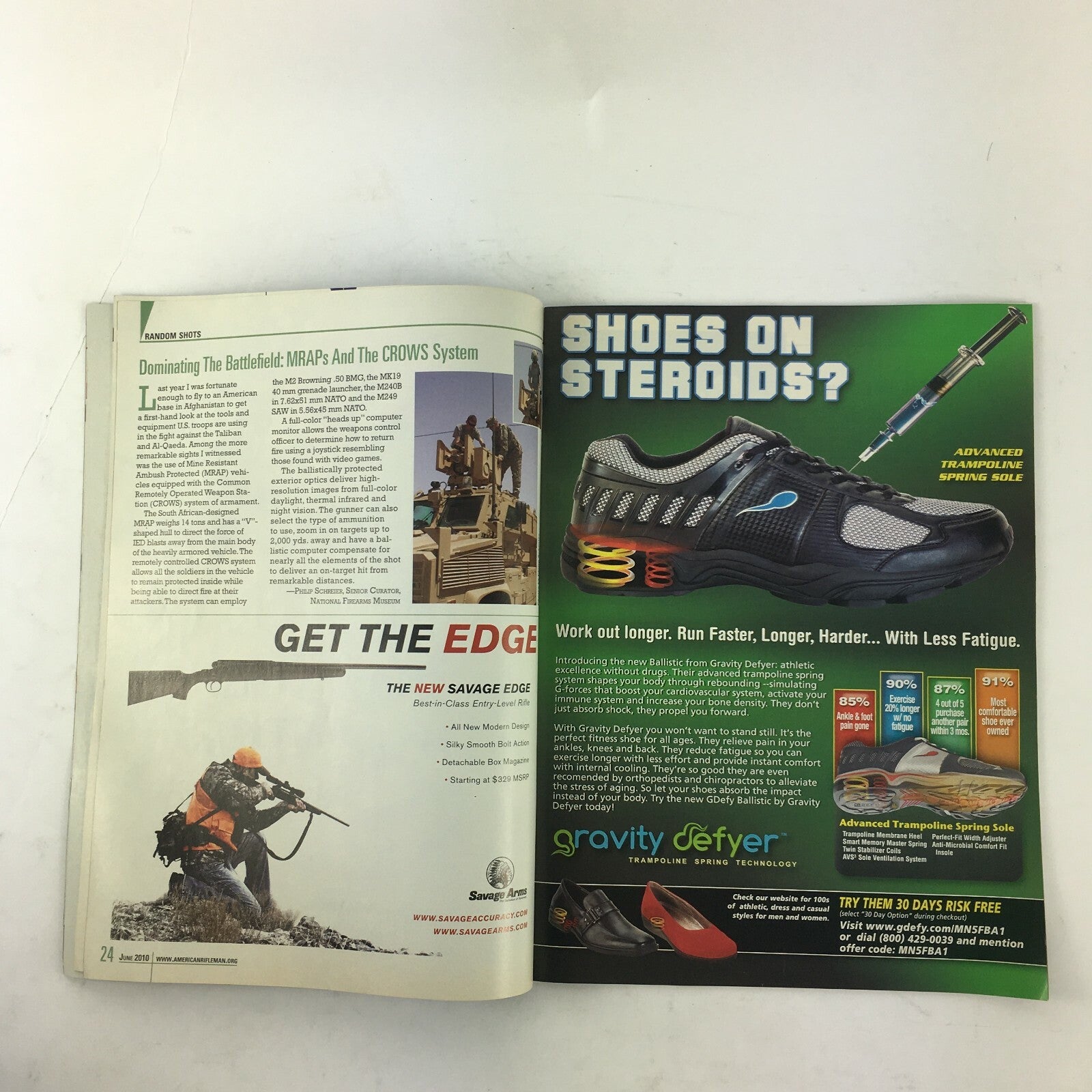 June 2010 American Rifleman Magazine XD M .45 ACP Hollywood Guns Stephen Hunters