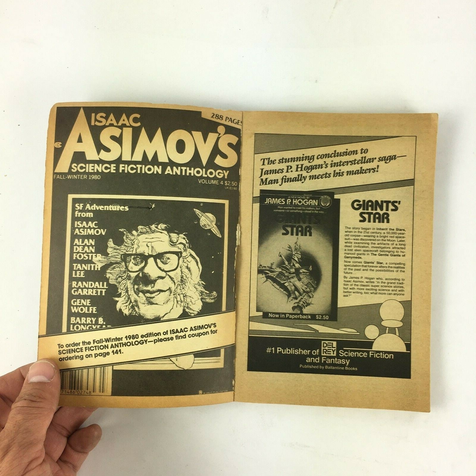 August 1981 Isaac Asimov's Science Fiction Magazine Slac by Michael P.Kube
