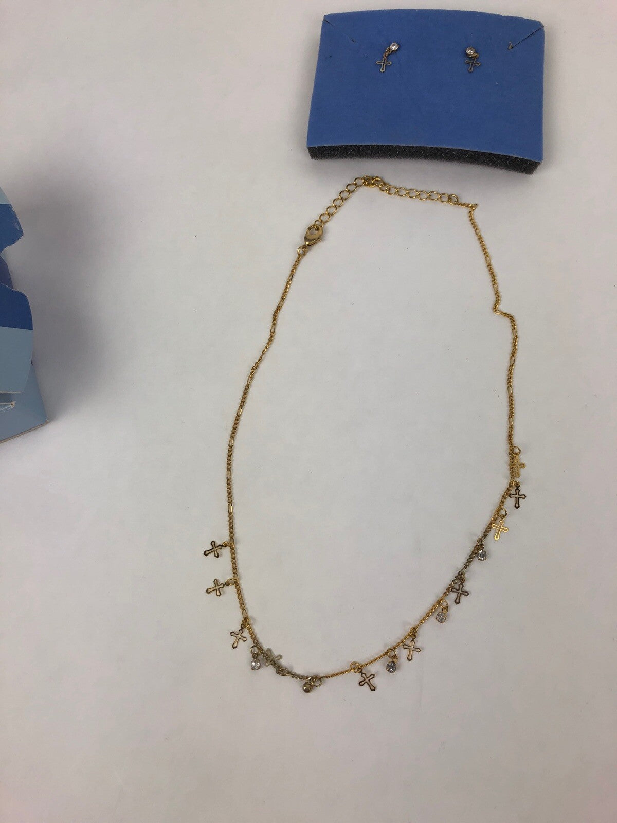 AVON 7pc Jewelry Earrings Bracelet Necklace Solitaire CZ Studs Freshwater Pearls