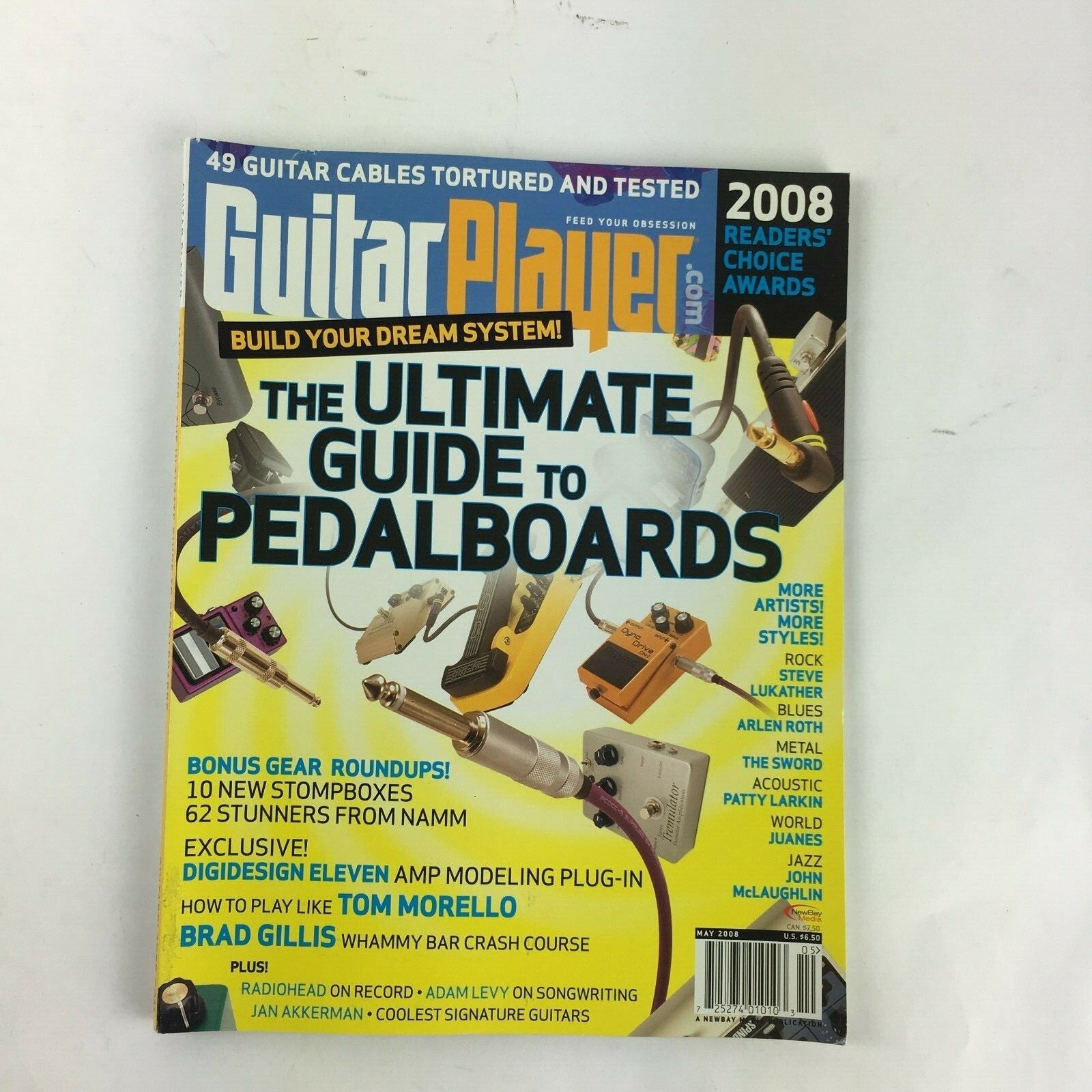 May 2008 Guitar Player Magazine The Ultimate Guide To Pedal Boards Arlen Roth