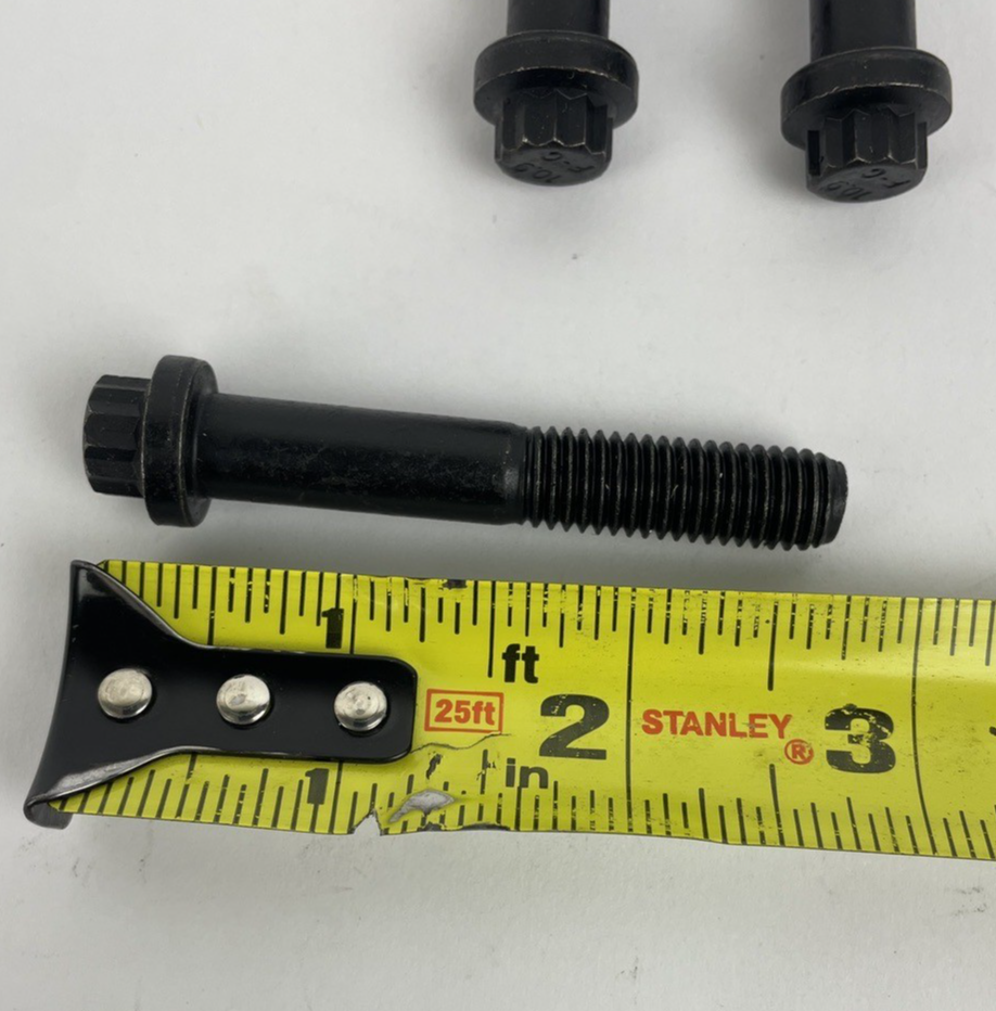 Lot of 3 x 12 Point Flanged Ferry Bolt = Grade 10.9 Steel F-C 2.75" 70mm Length