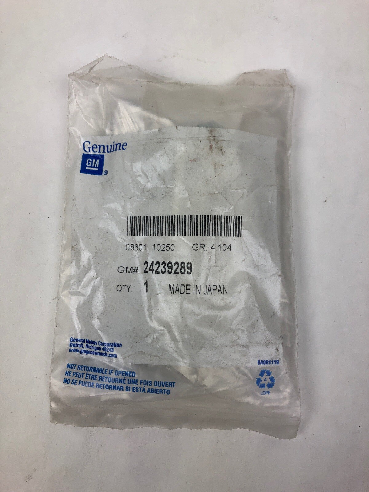 Genuine GM Plug Overhaul Kit 24239289 General Motors- FSTSHP