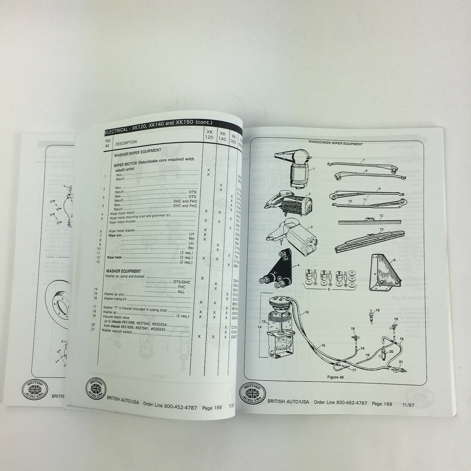British Auto/Usa XK Catalogue Brake System Cylinder XK120, XK140, XK150
