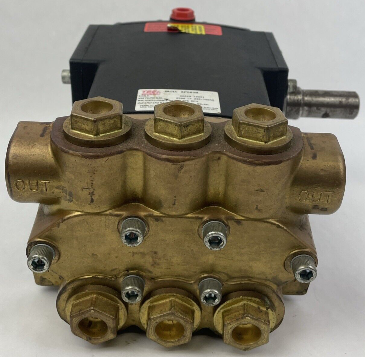 OEM Teel Plunger Pump Model 3P965B - 1725 RPM - 7.1 GPM MAXIMUM - VGC