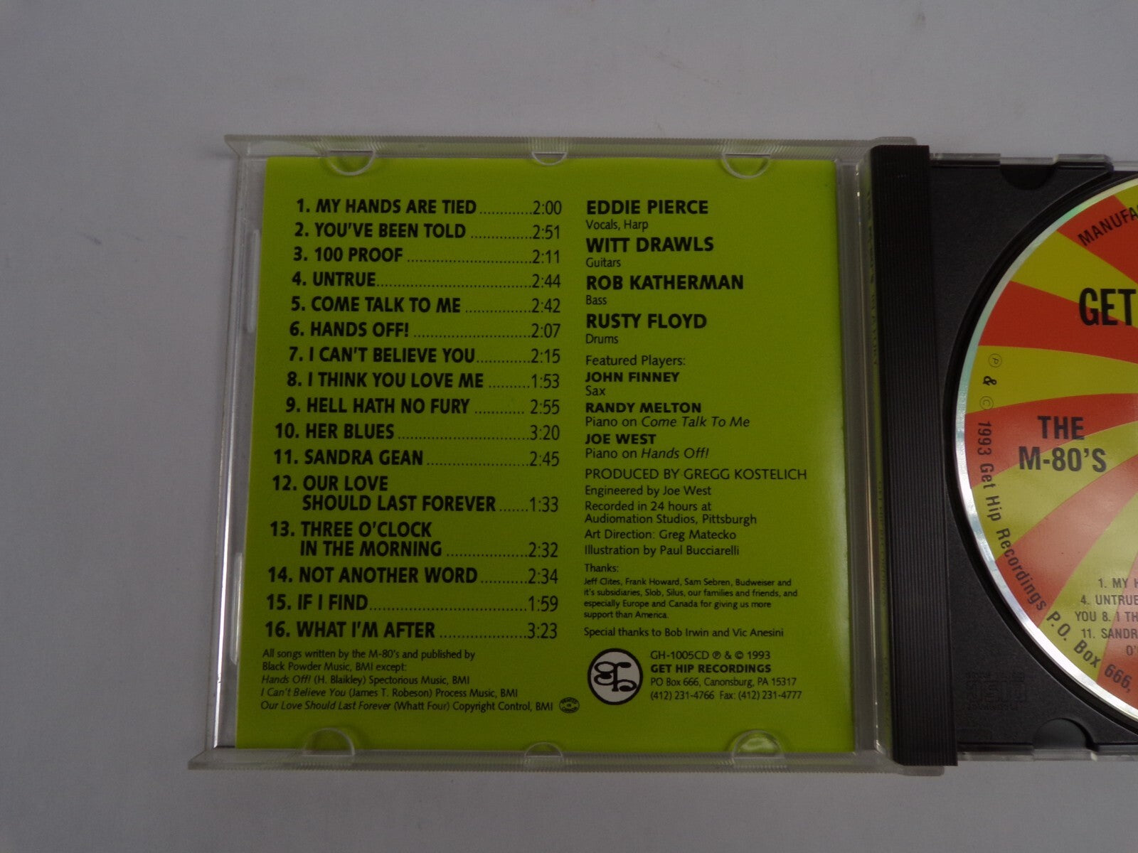 The M-80'S In A Fury My Hands Are Tied 100 Proof Untrue Hands Off CD#41