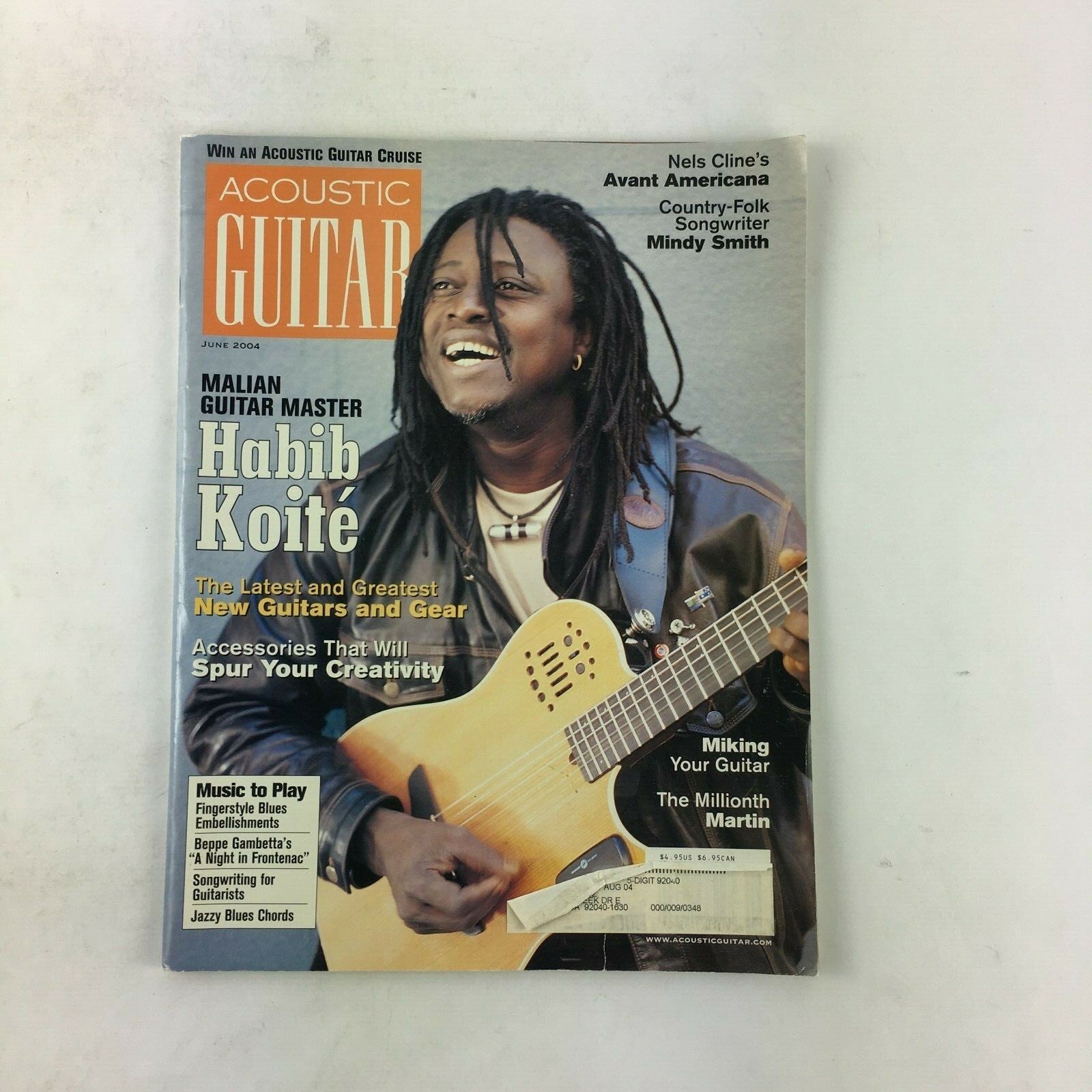 June 2004 Guitar World Magazine Malian Guitar Master Habib Koite Miking Martin