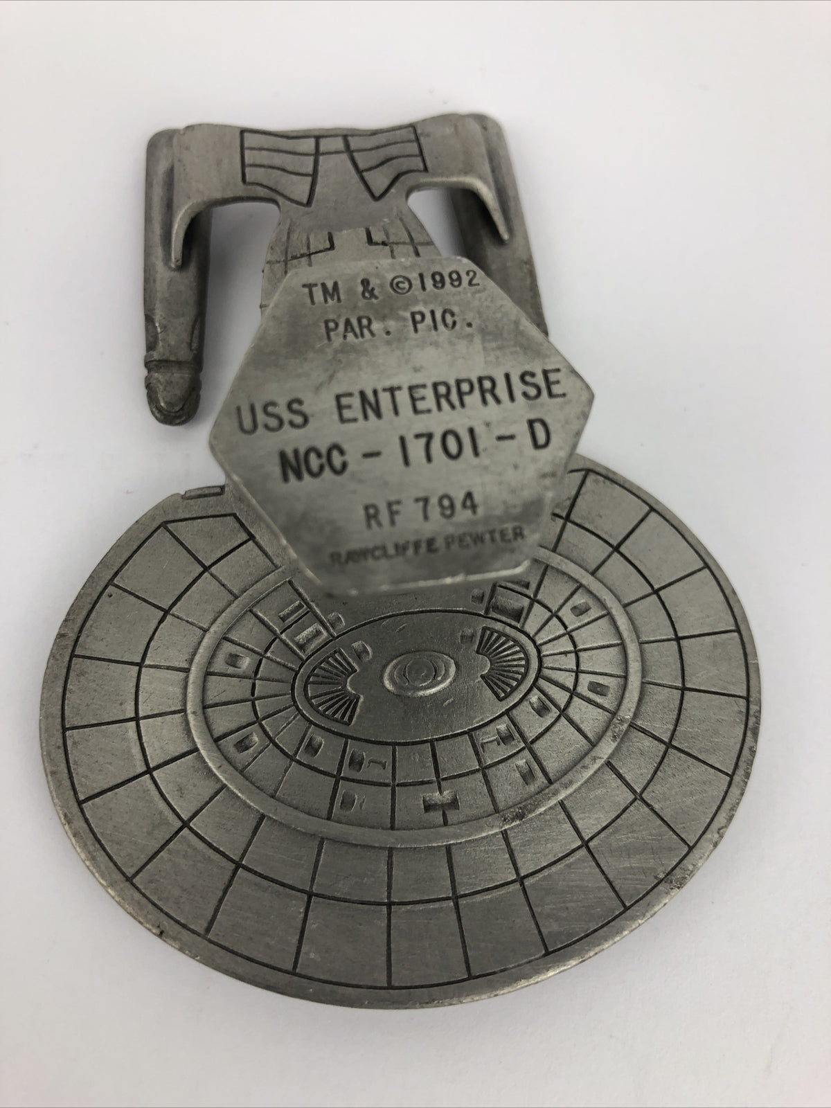 RARE 1991 Star Trek USS Enterprise NCC-1701-A Rawcliffe Pewter Model RF789 LOOK