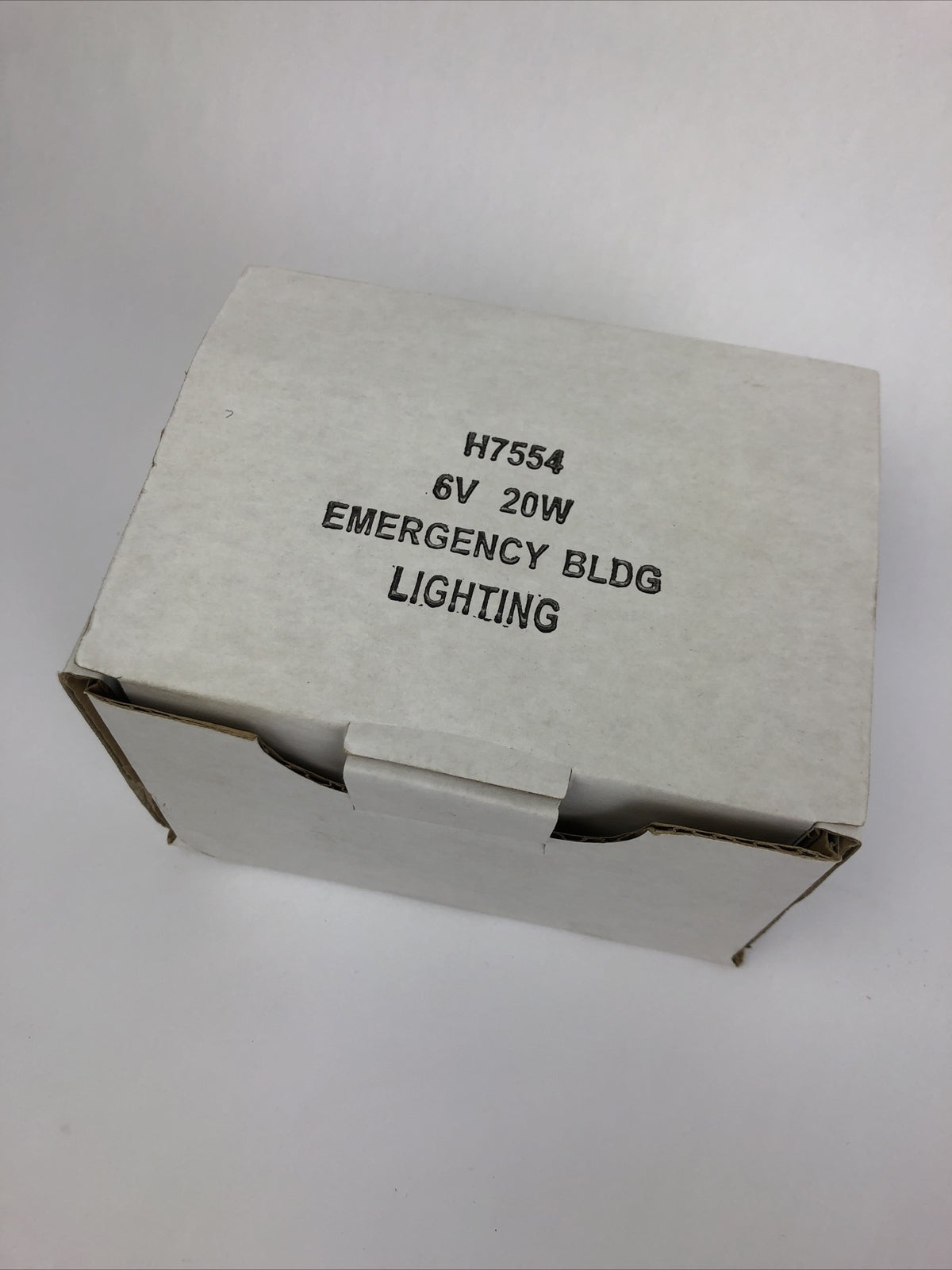 HALOGEN H7554 SEALED BEAM EMERGENCY BLDG LAMP BULB 20W 6V SCREW TERMINAL - LOOK