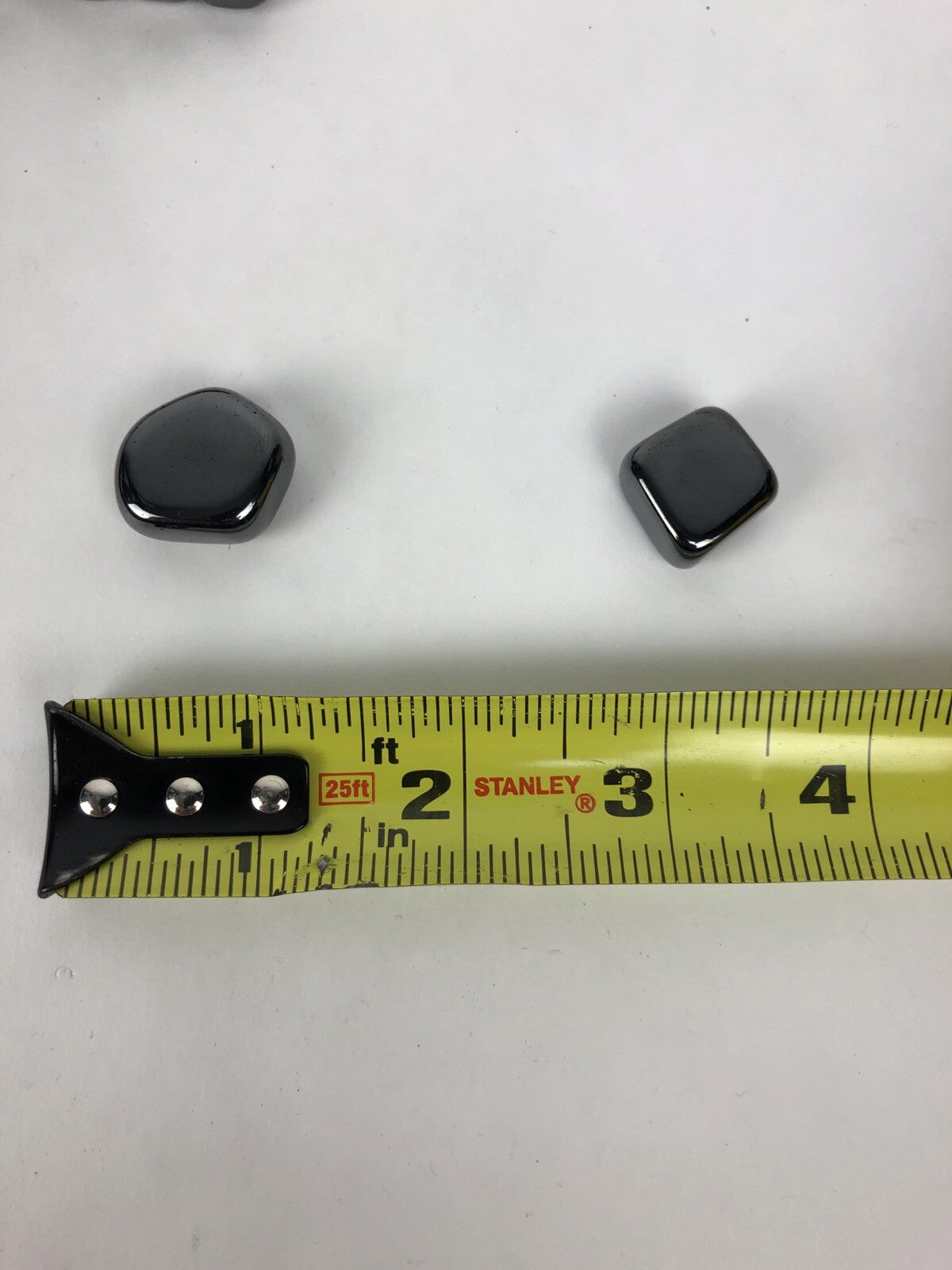 20 x Irregular Smooth Black Beads Magnetic Hematite Gemstone Spacer Strand 1”
