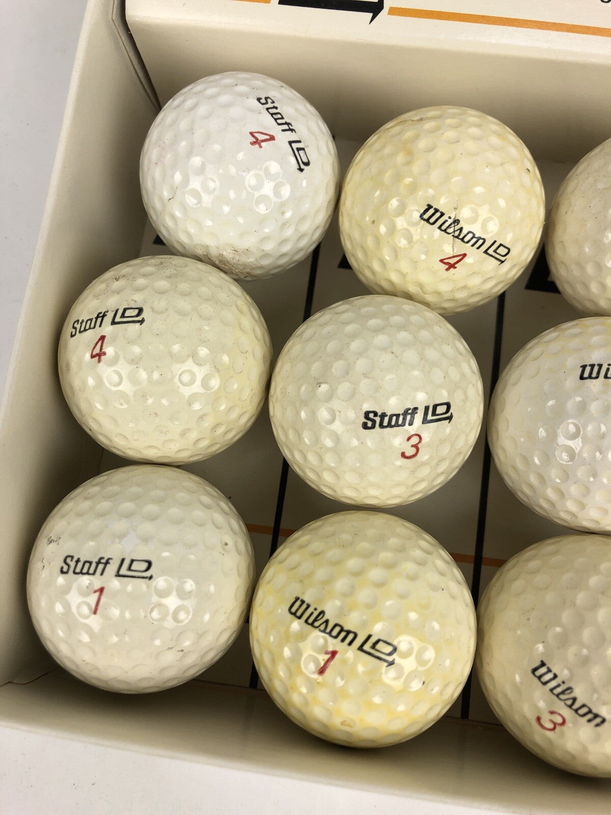 Wilson LD Golf Balls 1 Dozen Box (12 Balls Total) Surlyn Cover Rare Vintage