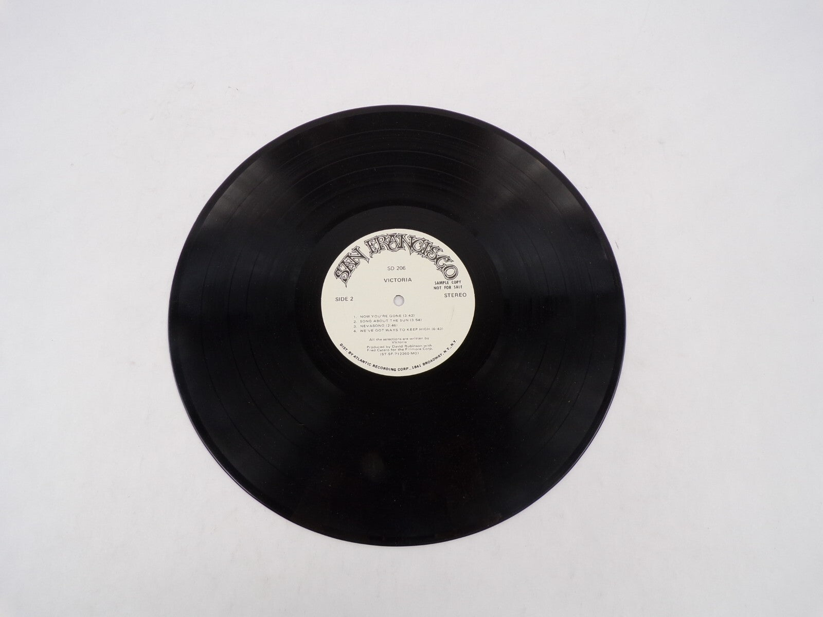 Victoria San Francisco One Way Two Doves Song Cycle Sweet Baby Man Vinyl Record