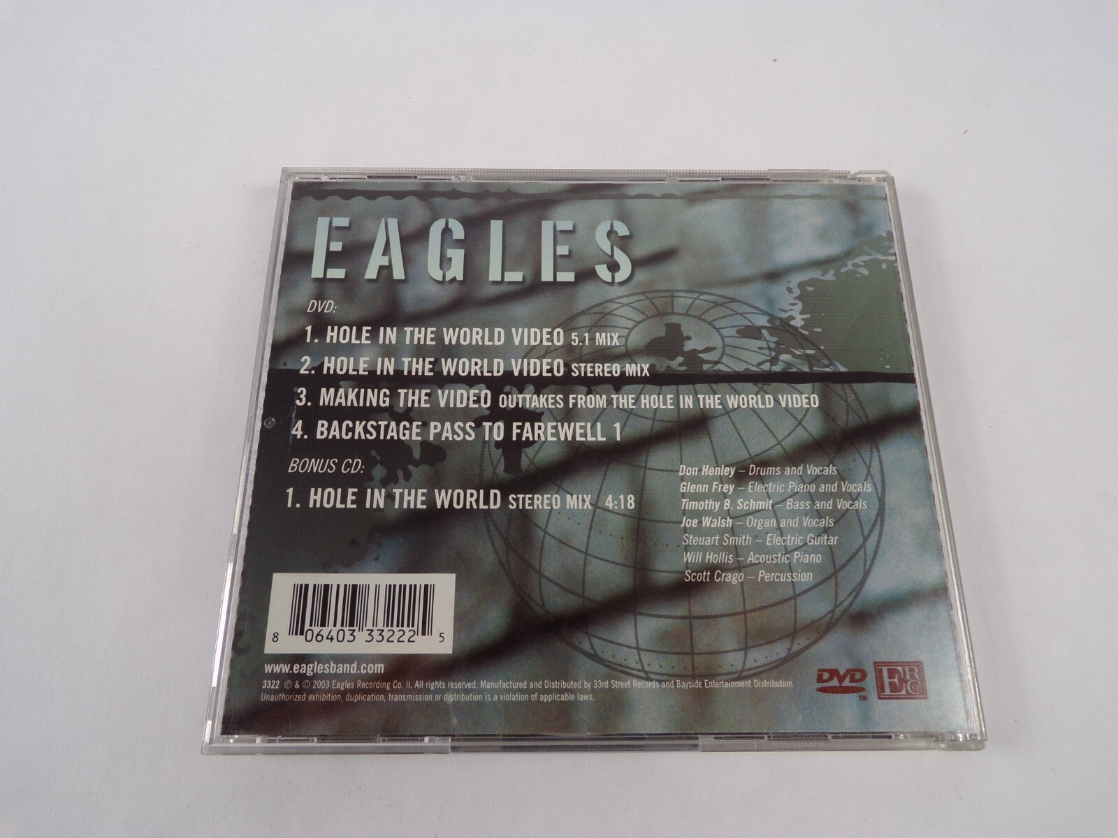 Eagles Hole In The World Hole In The World Video Making The Video BackstageCD#27