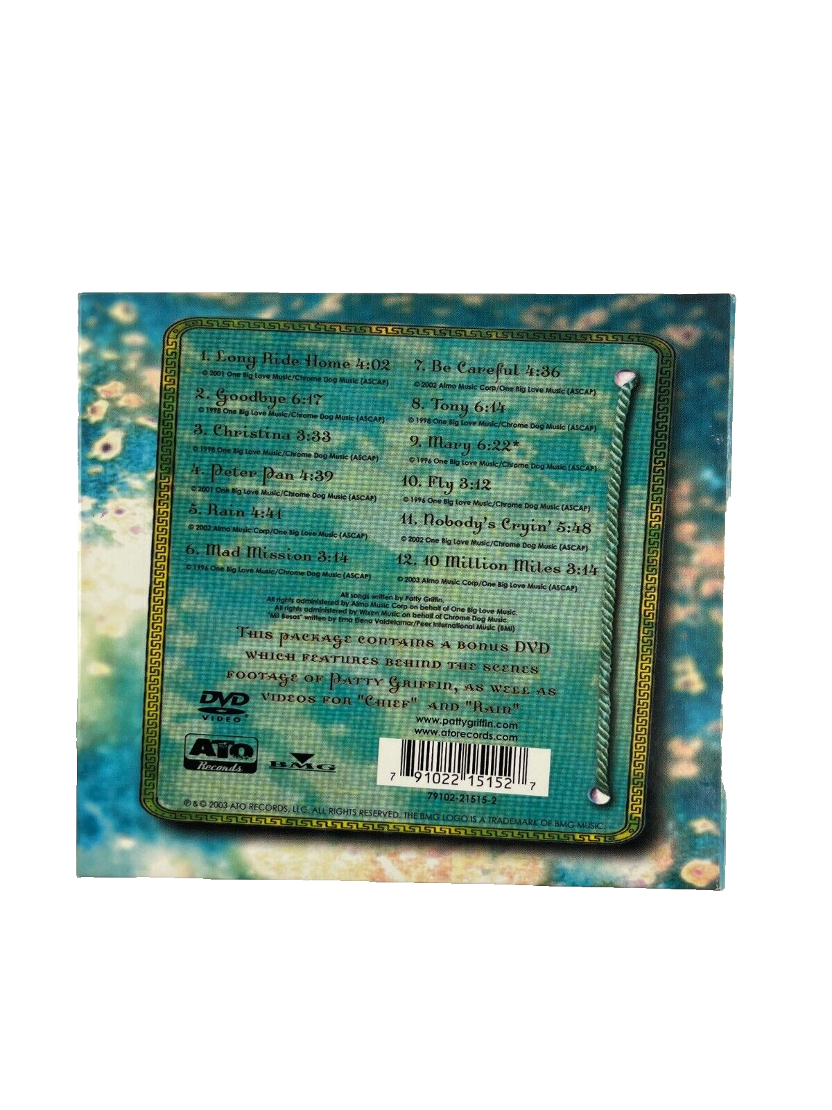 Patty Griffin A Kiss In Time Long Ride Home Goodbye Christina Peter Pan #F-G