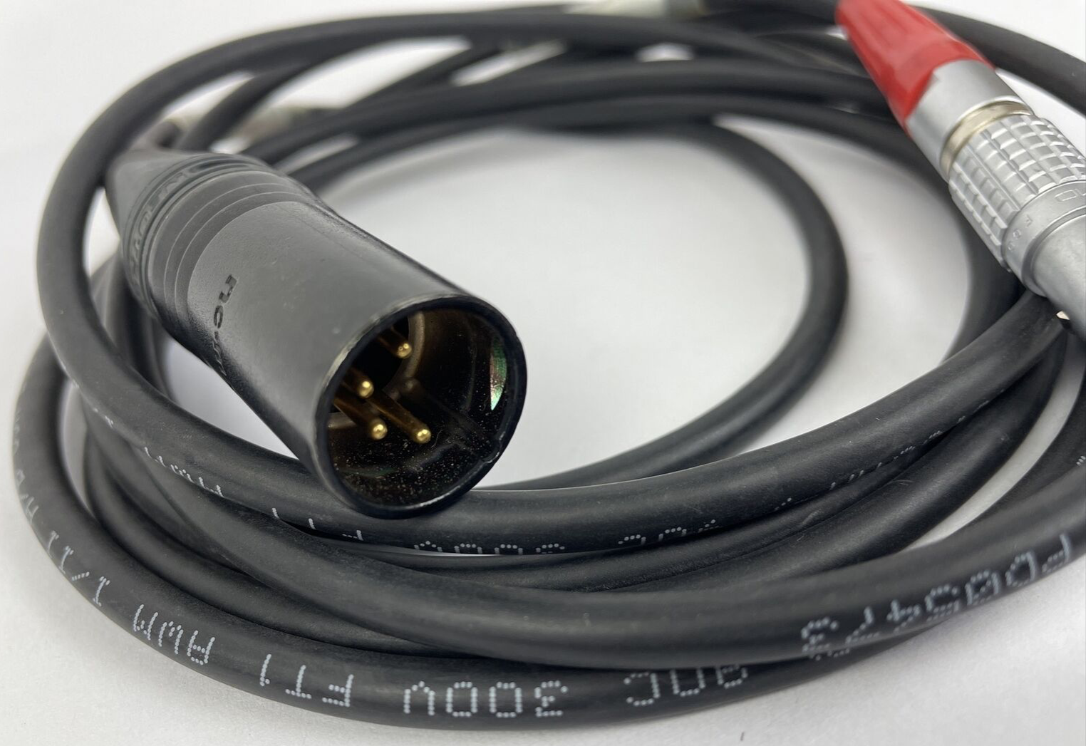 Laird Lemo 2-Pin Male to Neutrik 4-Pin XLR Male Teradek Power Cable - 8 Foot