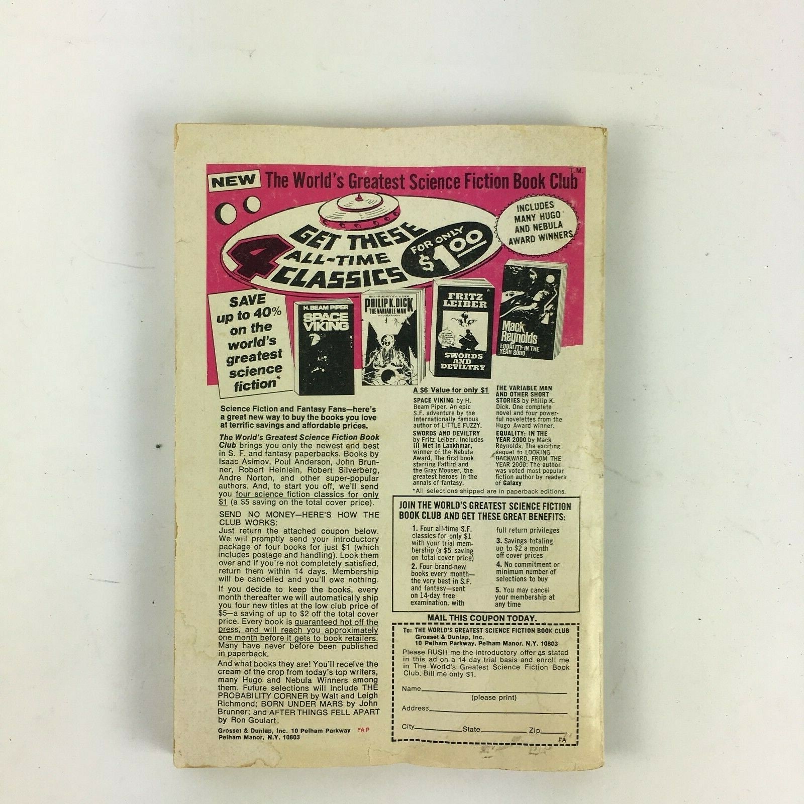 November Fantasy & Science Fiction Magazine Charles Wolfhead L.Harness