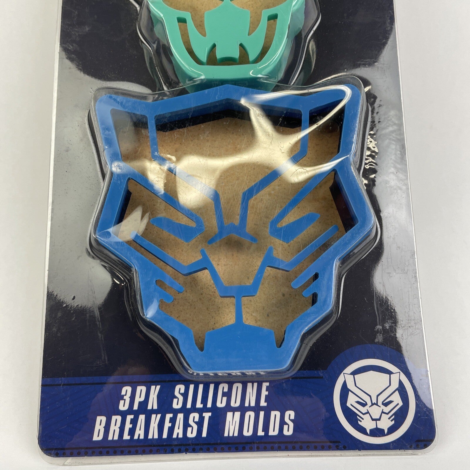 New Marvel * WAKANDA FOREVER * 3 Pack Silicone Breakfast Molds for Eggs Pancakes