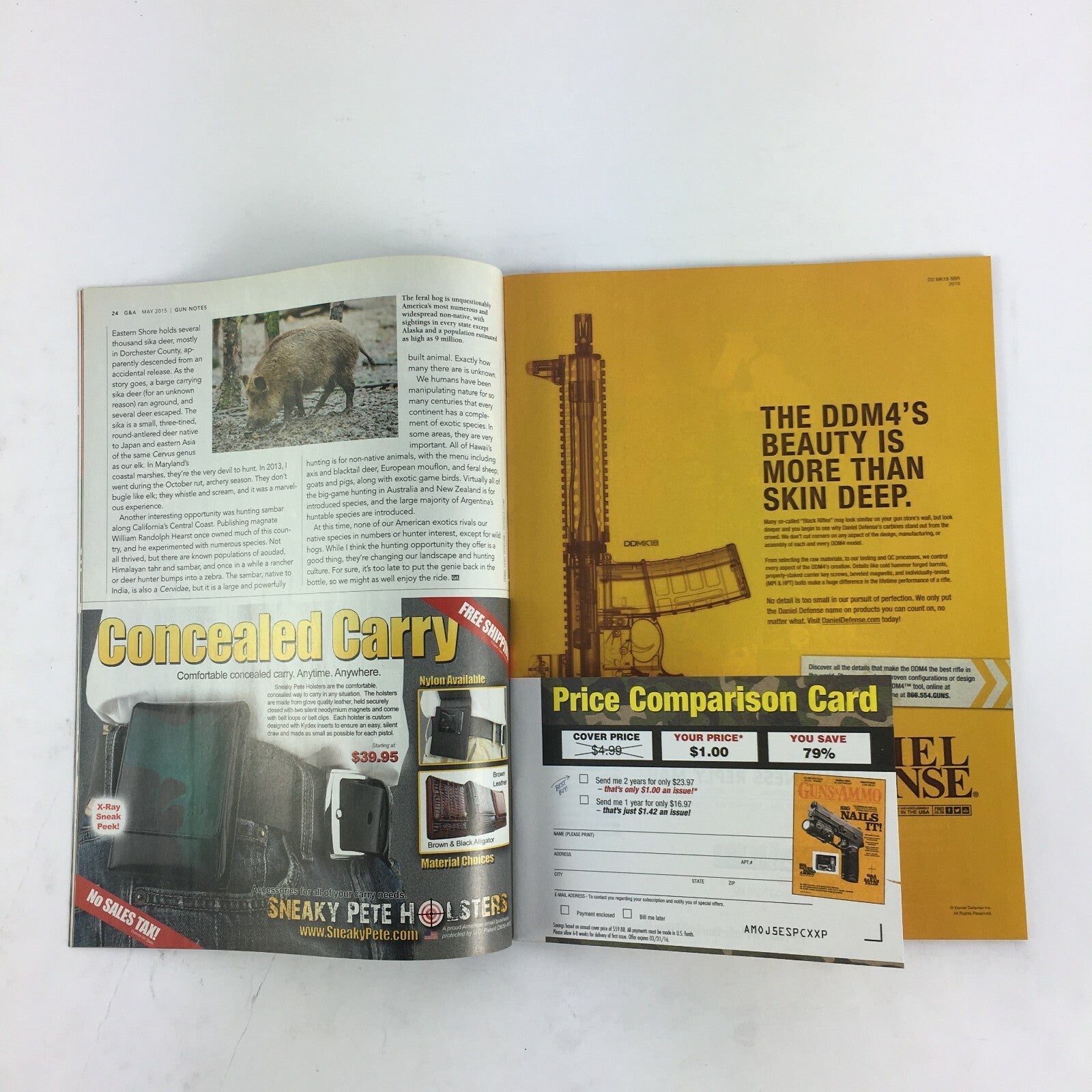 May 2015 Guns & Ammo Magazine 1 of 100 Nighthawk & G&A Jeff Cooper Garry James