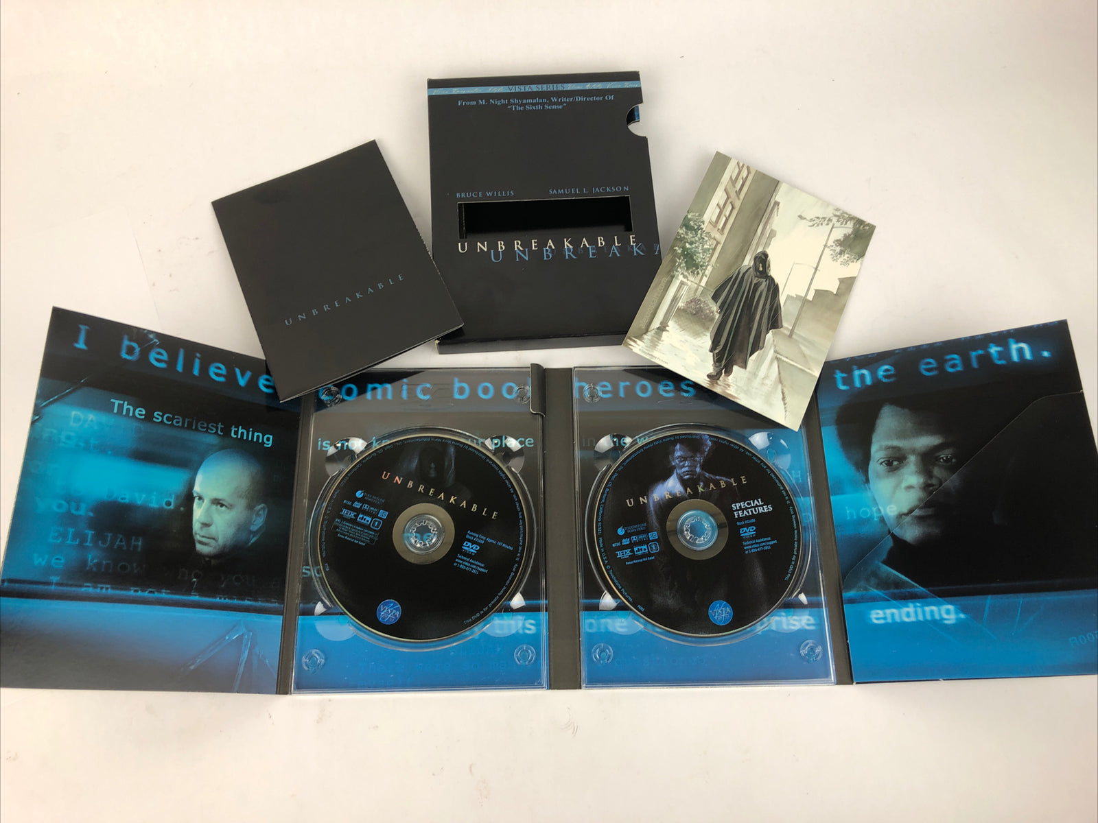 Unbreakable (Two-Disc Vista Series) - DVD By Bruce Willis Complete Mint Cond.