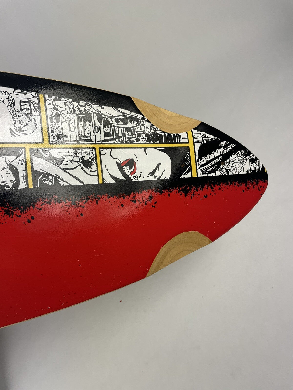 Frite Alors! pintail downhill skateboard deck 8.75 x 39.125 inch 8-ply maple top mount longboard.