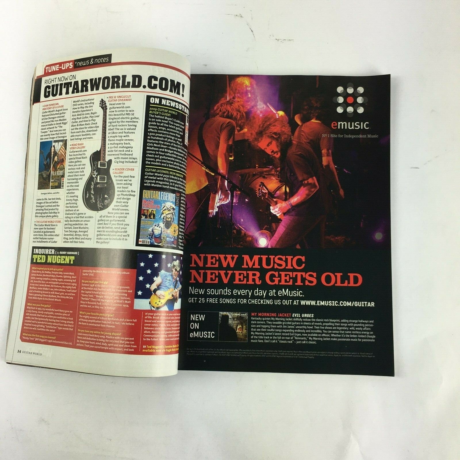 2009 Guitar World Magazine Electric Lady Land Metallica Judas Priest Opeth