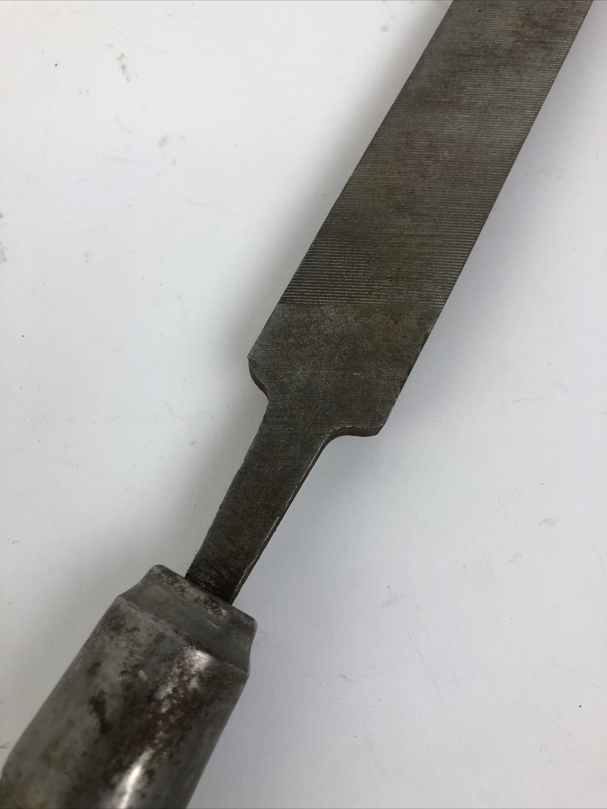 Vintage Wood Handle Heller Nucut File Smooth 10” (1”) Patented - Rare Find LOOK