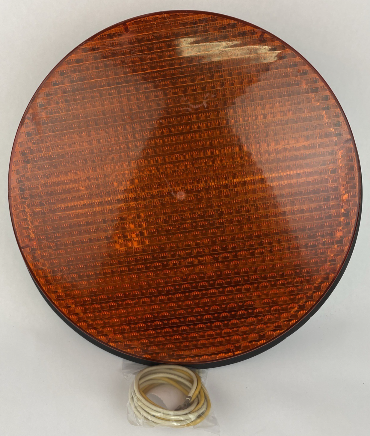 12" General Electric Yellow LED Traffic Light Signal Lens 120V Model DR6 ab