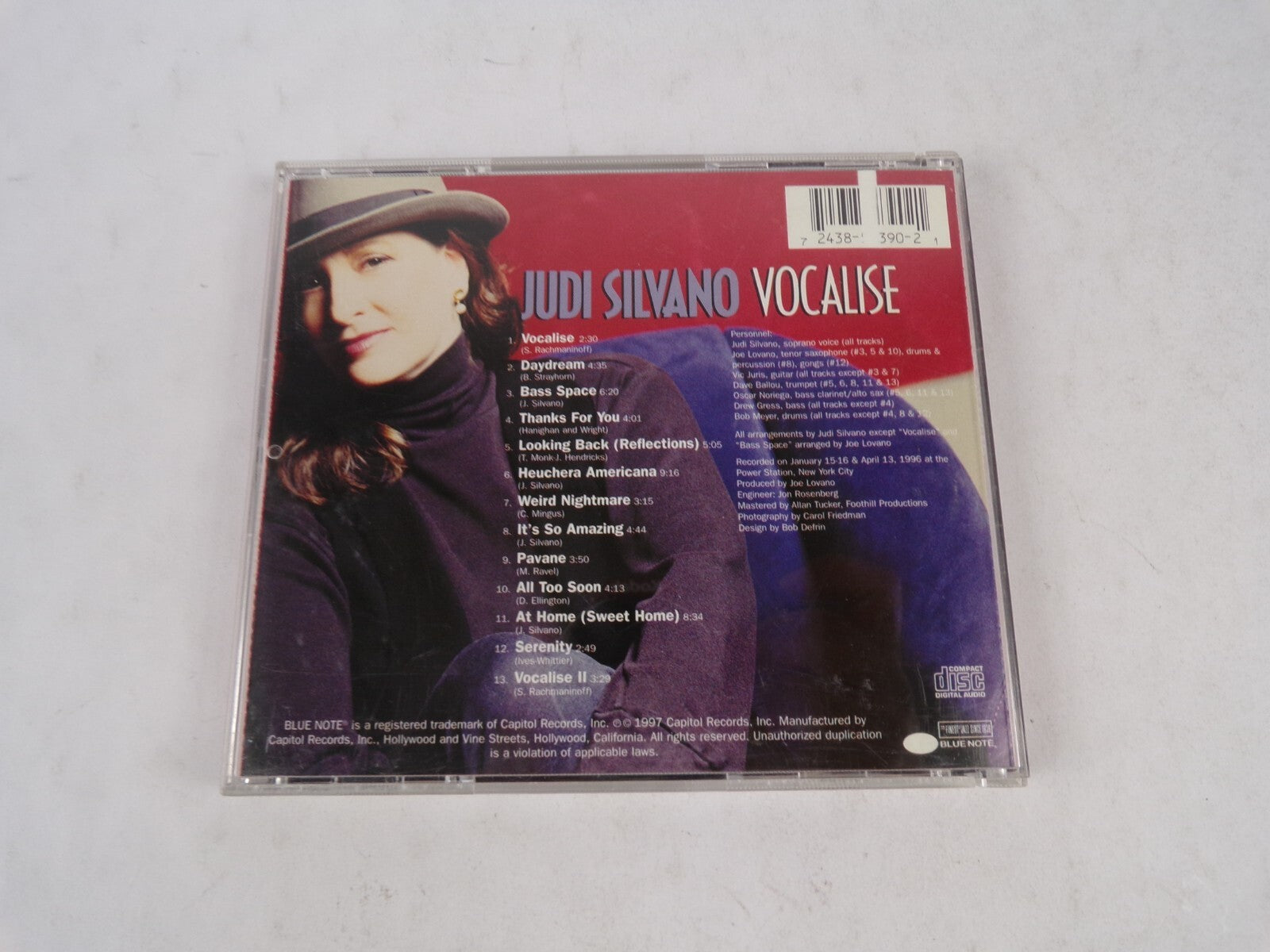 Judi Silvano Vocalise Daydream Bass Space Thanks For You Looking Back CD#55