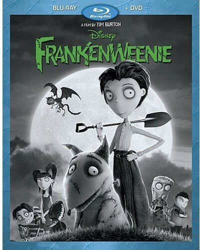 Disney Frankenweenie By Tim Burton Blu-ray DVD Combo + New Short Film - VGC