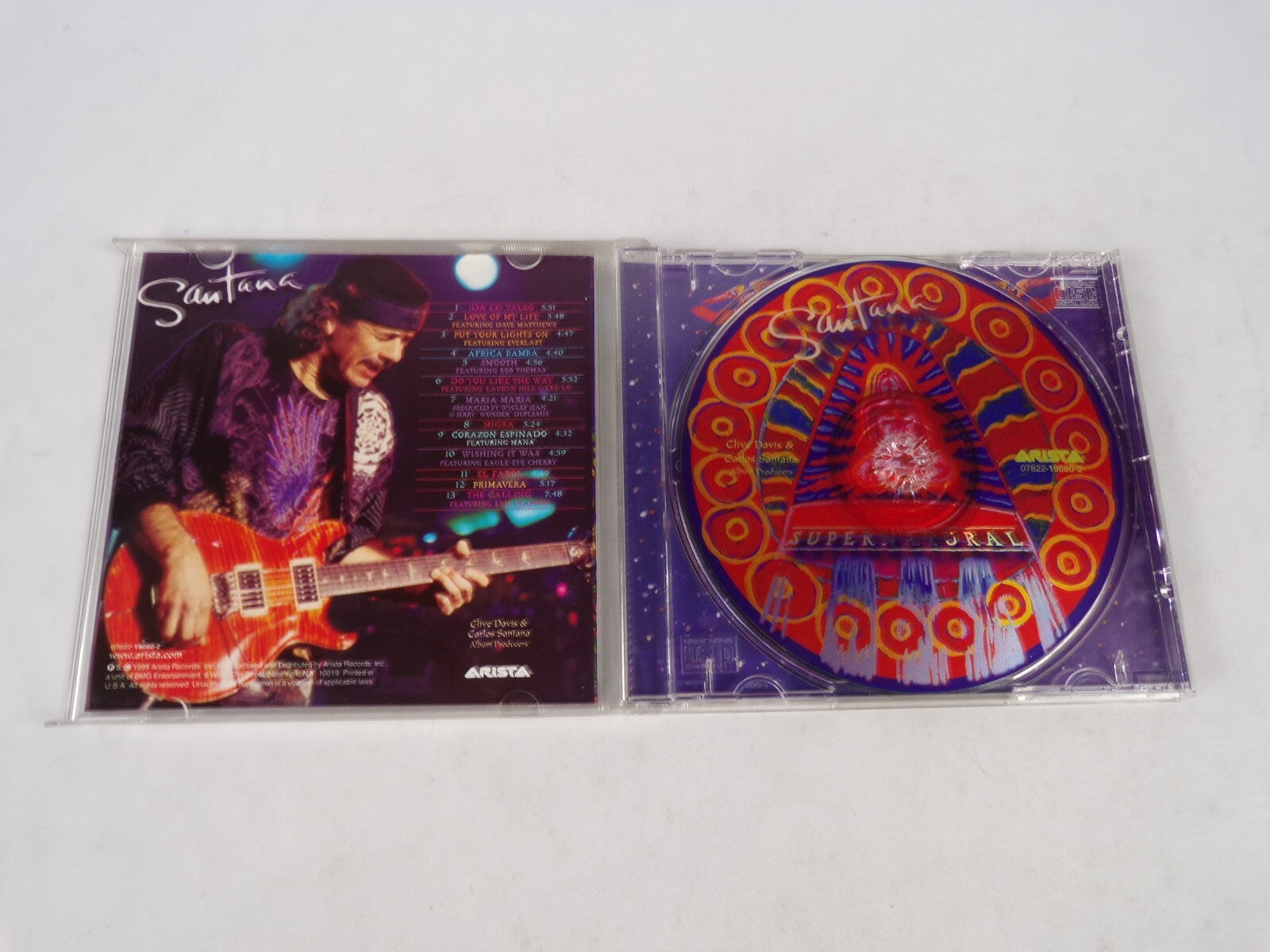 Santana Supernatural Put Your Lights On Do You Like The Way Maria Maria CD#54