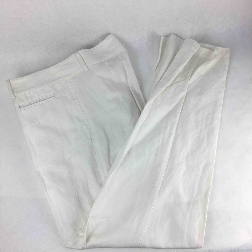 Just Cavalli Mens Dress Pants White Lined Flat Front Zipper Fly Welt Pockets 54