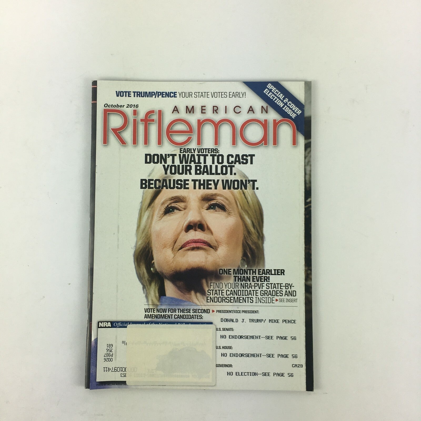 October 2016 American Rifleman Magazine Don't Wait to Cast Your Ballot