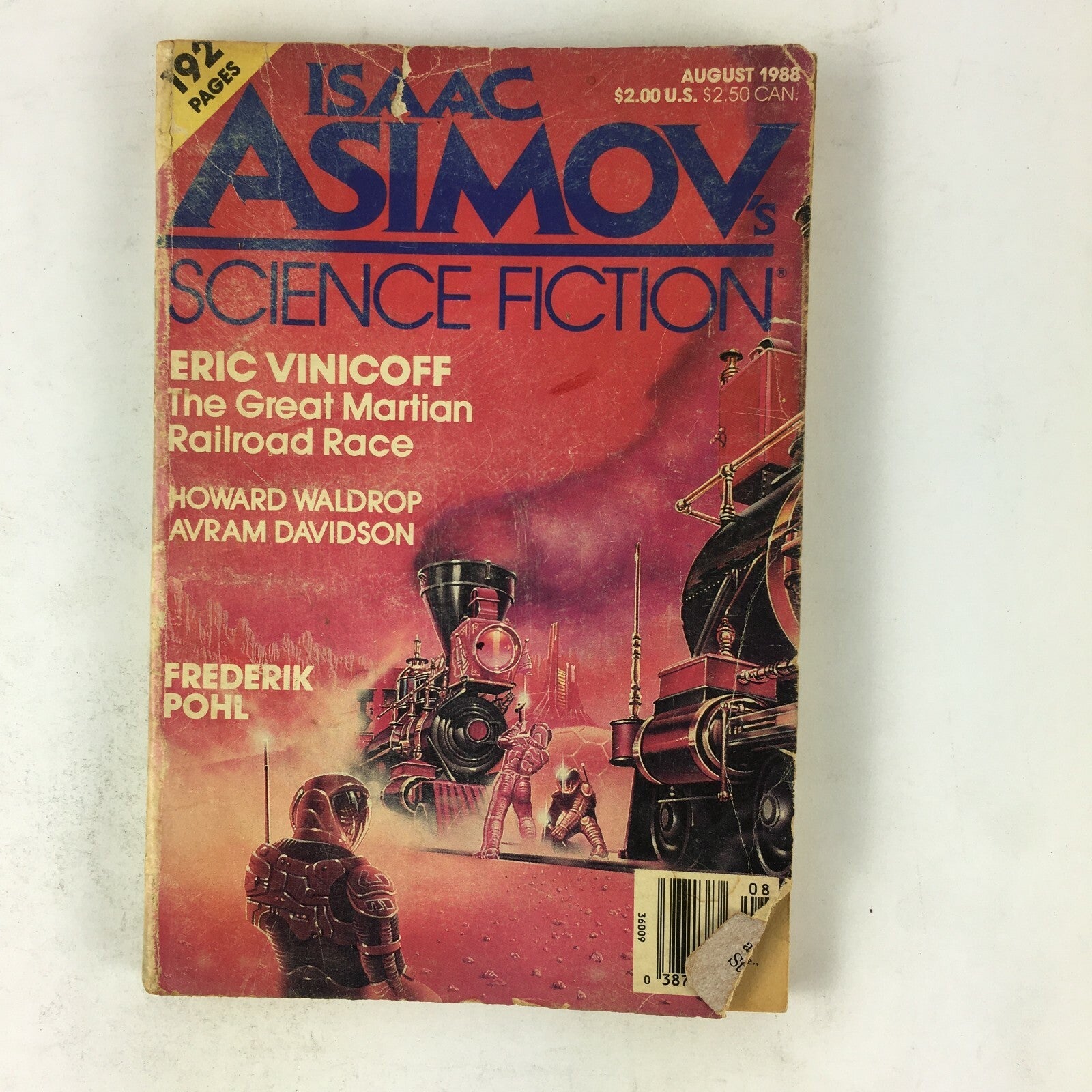 August 1988 Isaac Asimov's Science Fiction Magazine Eric Vinicoff Frederik Pohl
