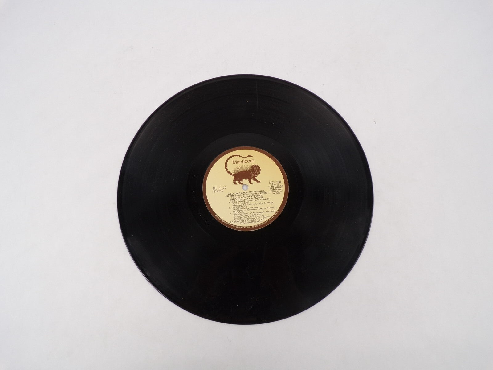 Emerson Lake & Palmer Hoedown Jerusalem Toccata Vinyl Record