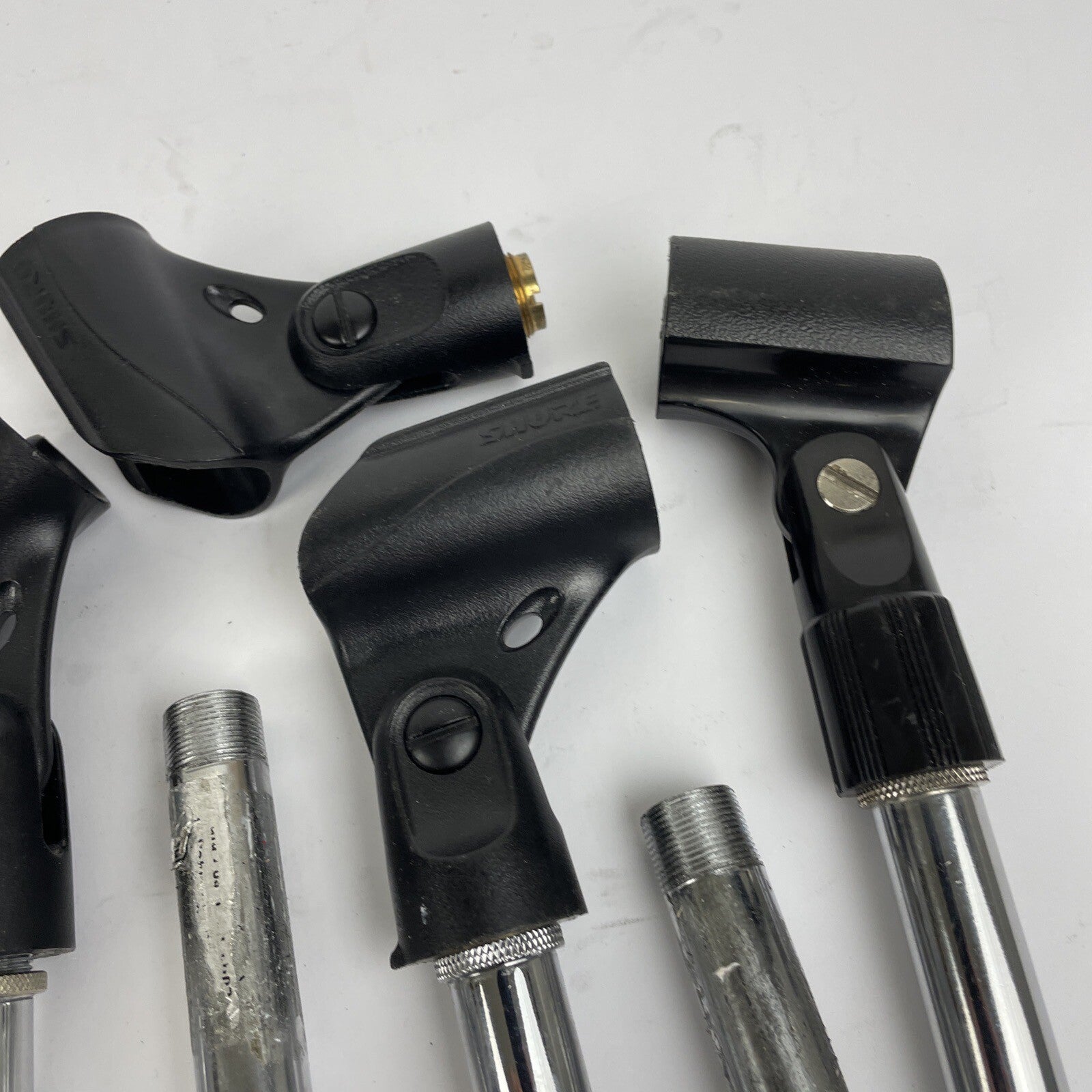 Lot Of 7 x Shure A25D Break Resistant Microphone Clip With Atlas Extensions LOOK