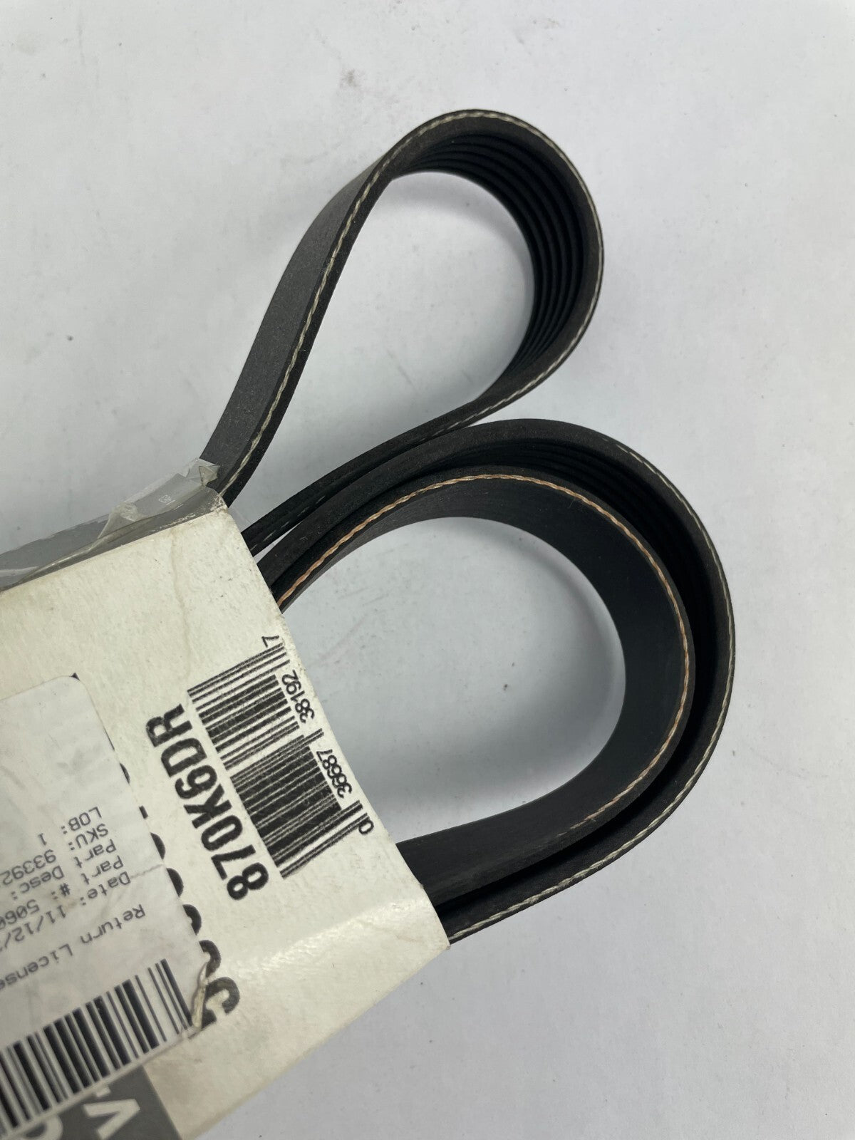 Dayco 5060870DR 870K6DR serpentine belt OEM replacement A10