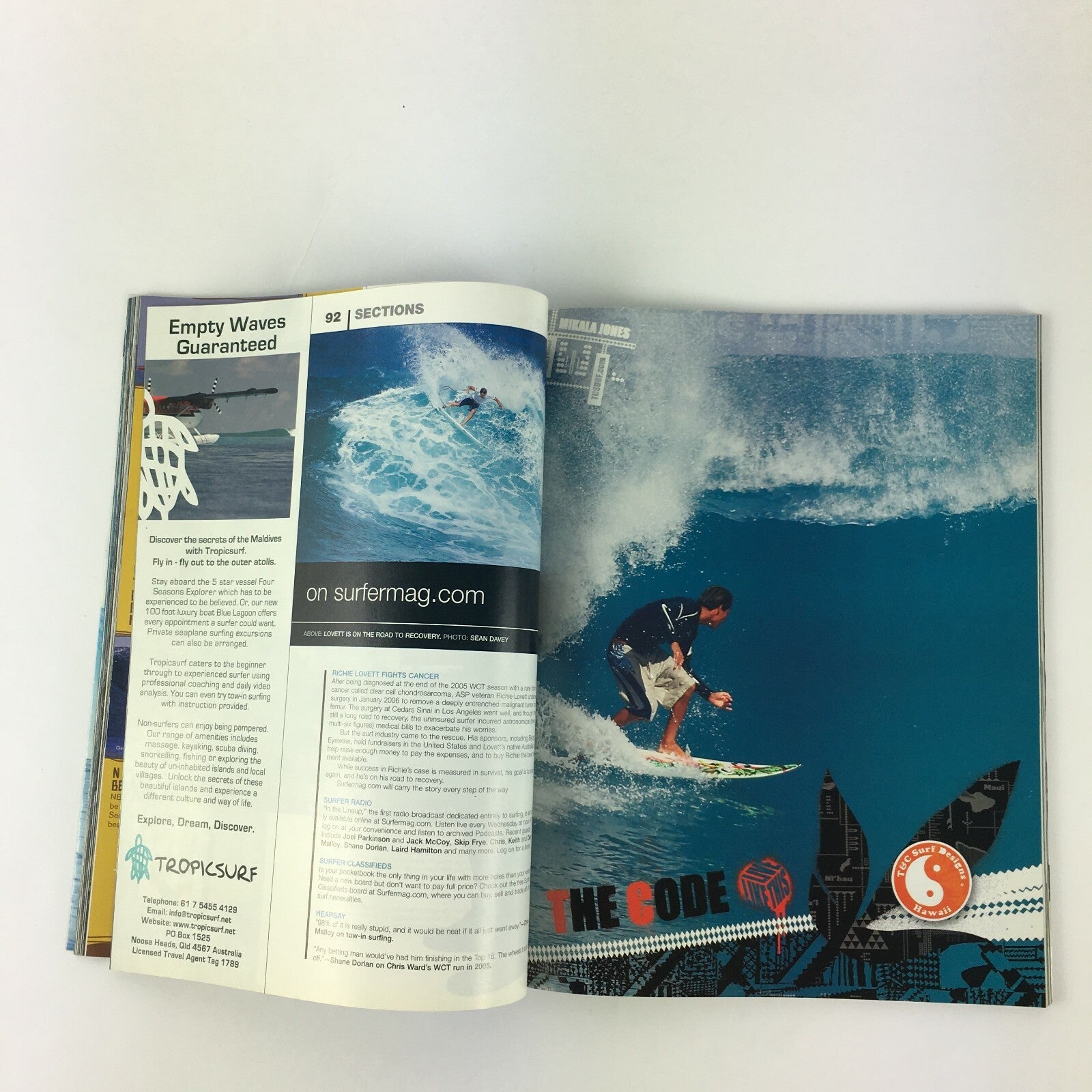 Surfer Magazine Tasmania's Swell From Hell Maui's Hostile Take Over