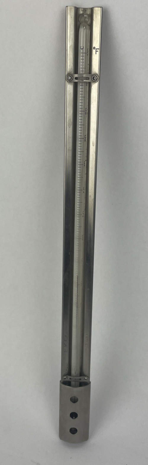 Vintage E.K. Company Co. Darkroom Stainless Steel Thermometer Made In U.S.A.