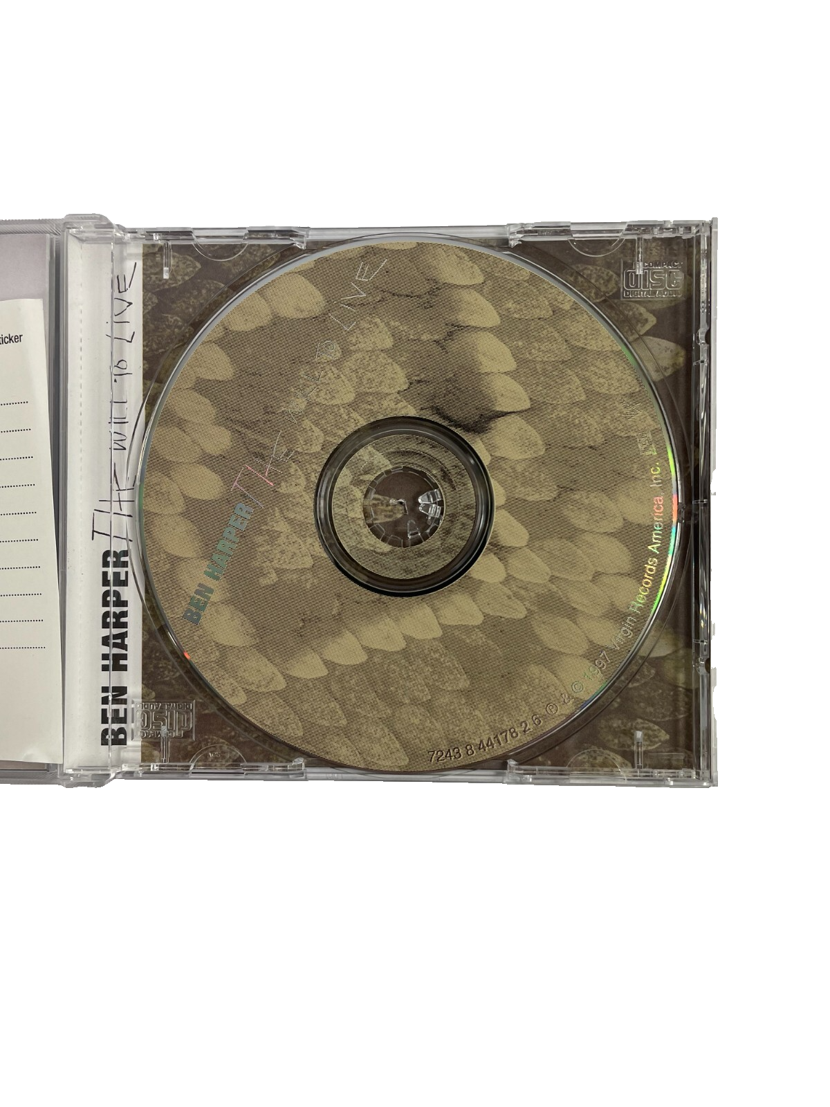Ben Harper Faded Homeless Child Number Three Roses From My Friends JahWork CD#37